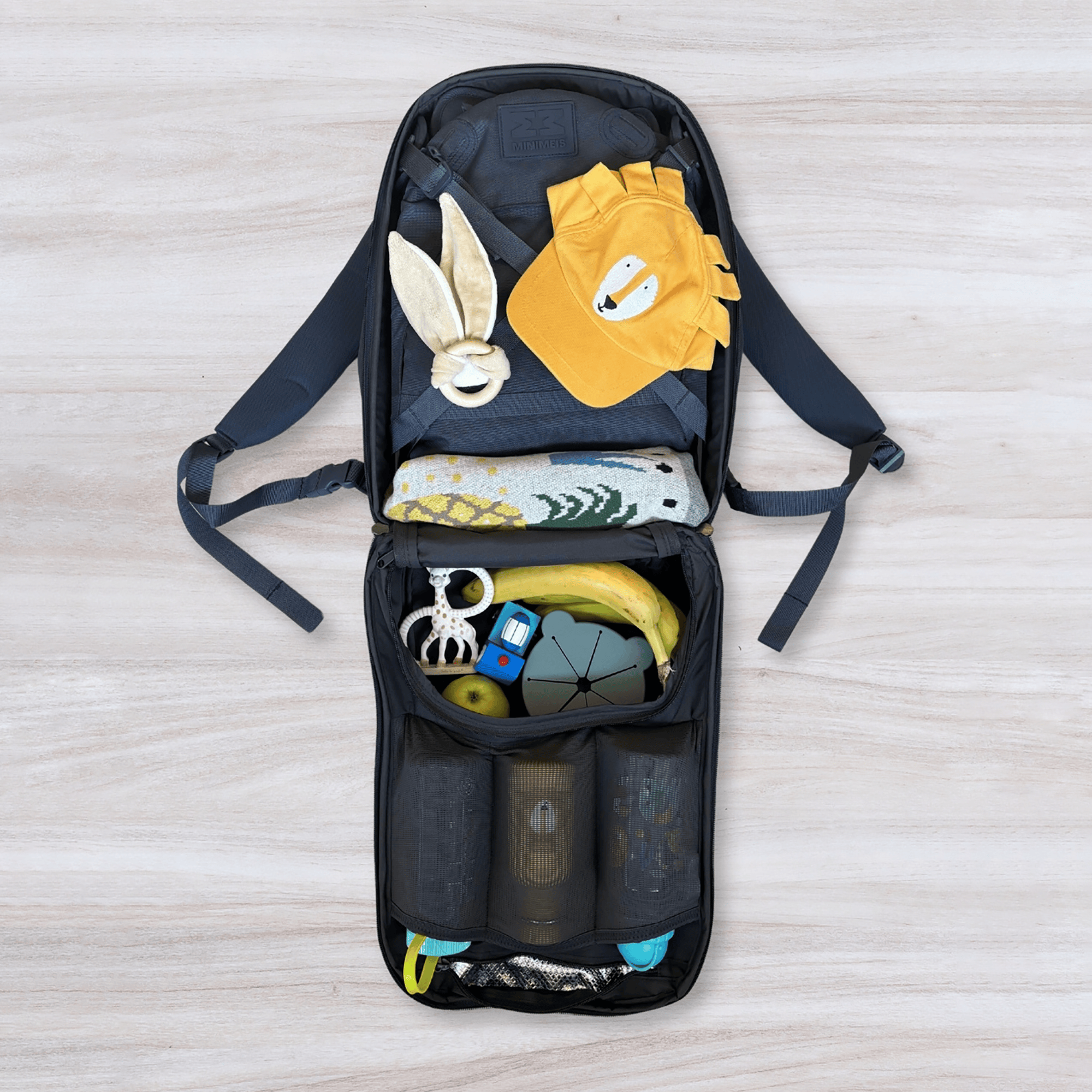 Wickelrucksäcke, MINIMEIS, Blau – Produktansicht