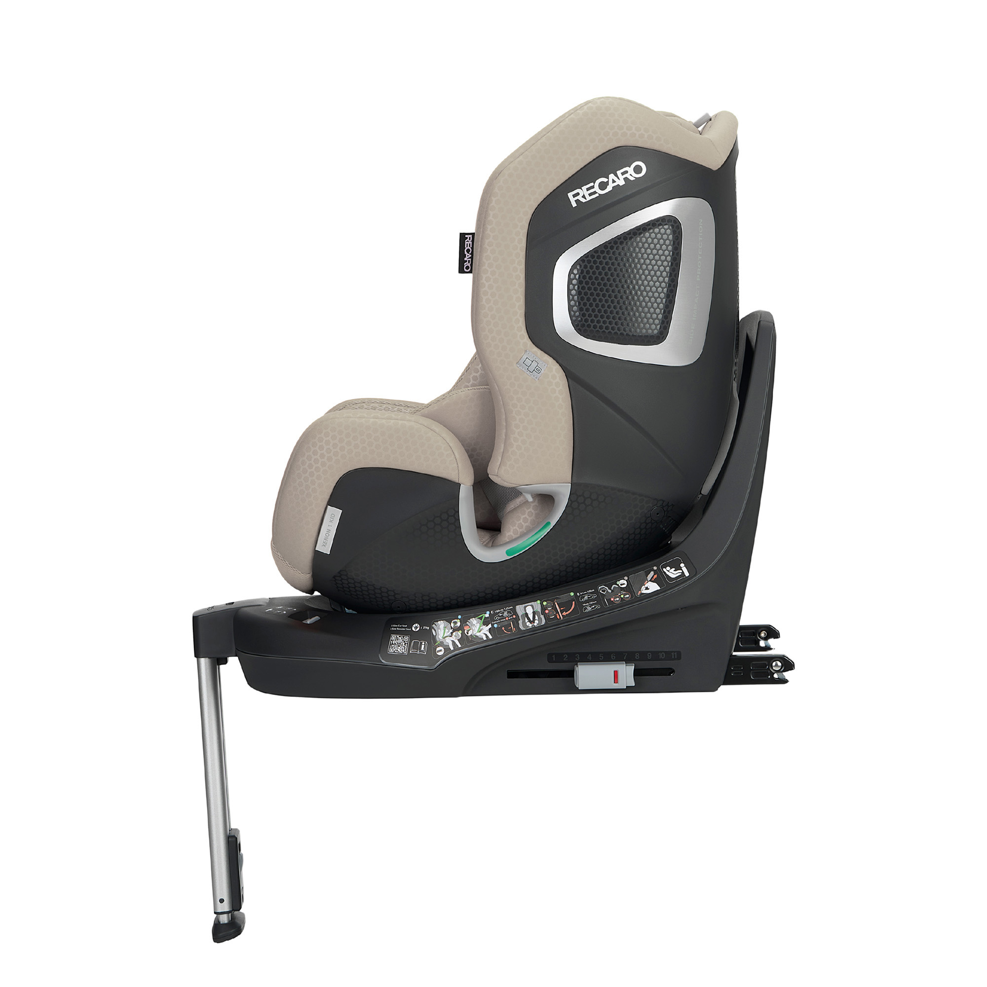 Reboarder 0-18 kg, Gruppe 0+/1, RECARO, Beige – Produktansicht