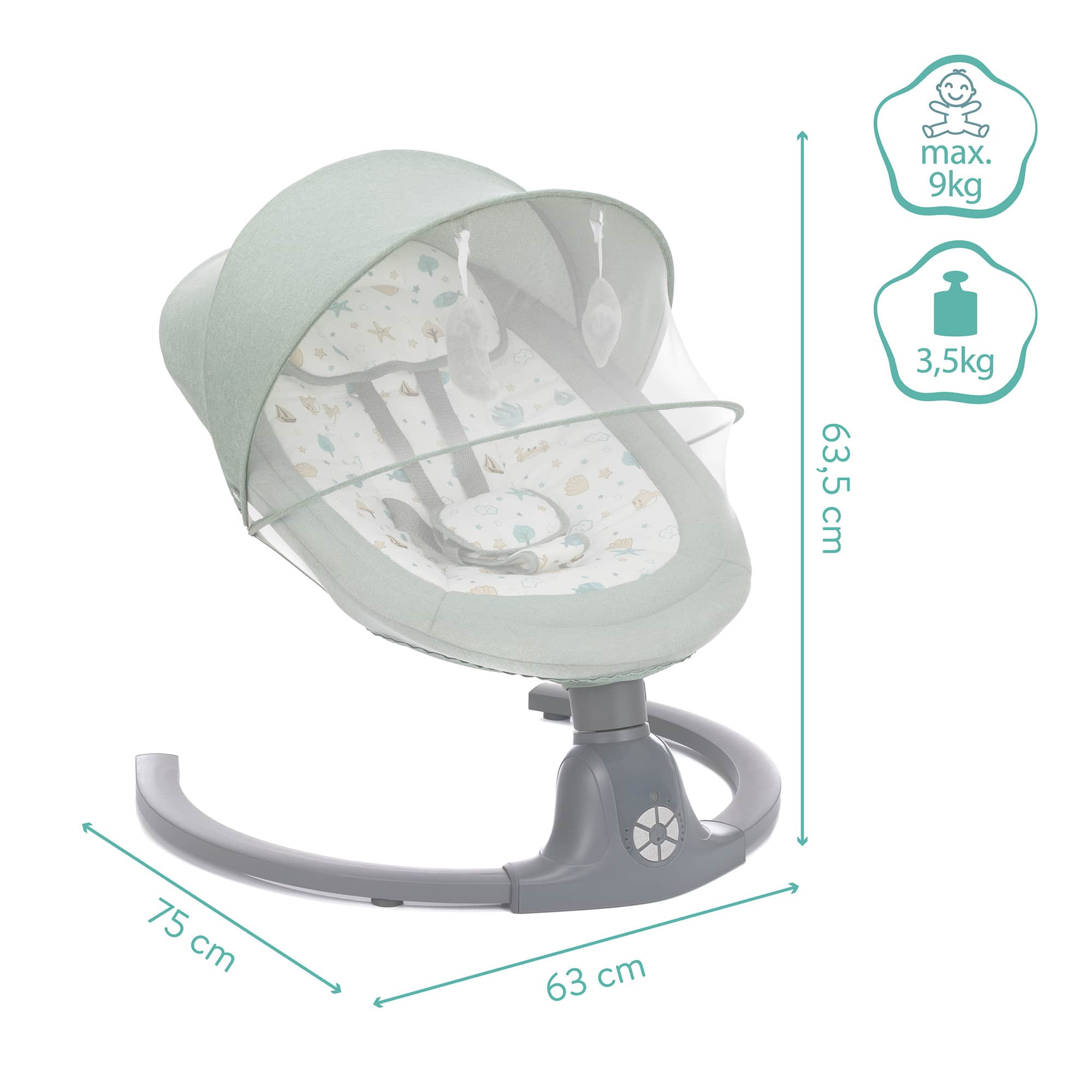 Wippen, fillikid, Grün – Produktansicht