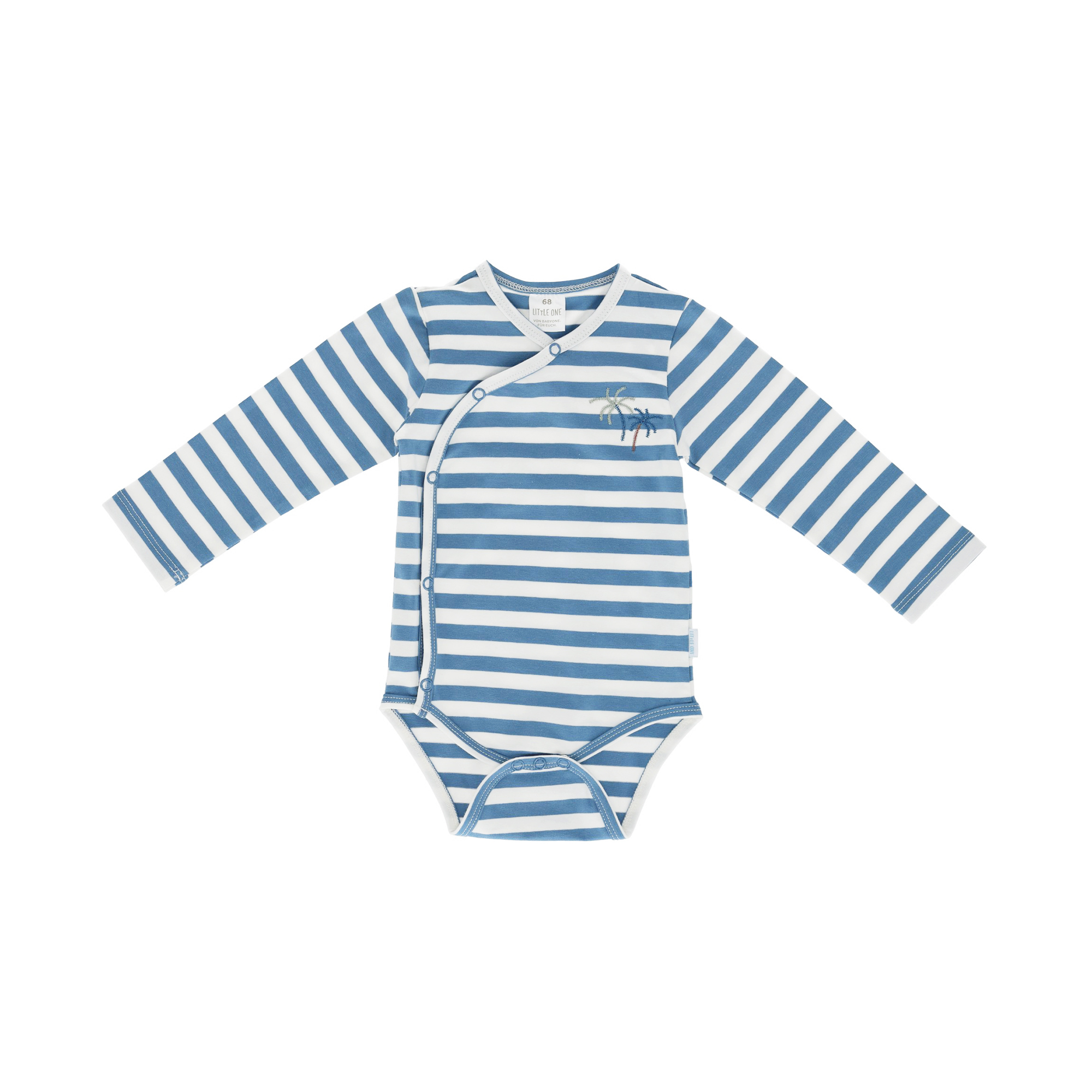 Wickelbodys, LITTLE ONE, Blau – Besonderheit: aus 95% Baumwolle