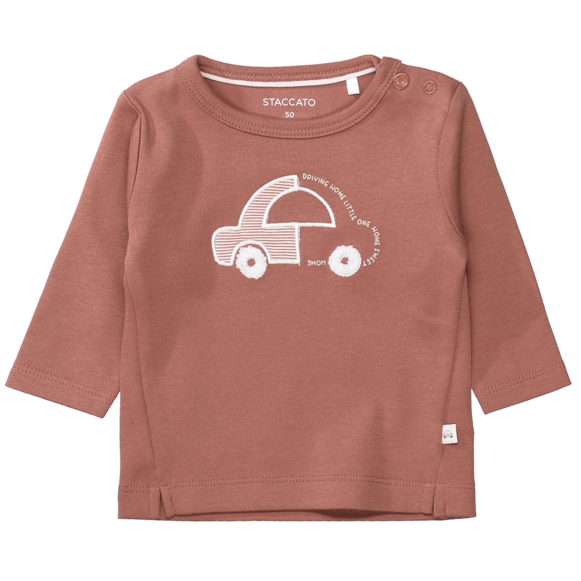 Langarmshirts, STACCATO, Rot – Besonderheit: aus 100% Baumwolle
