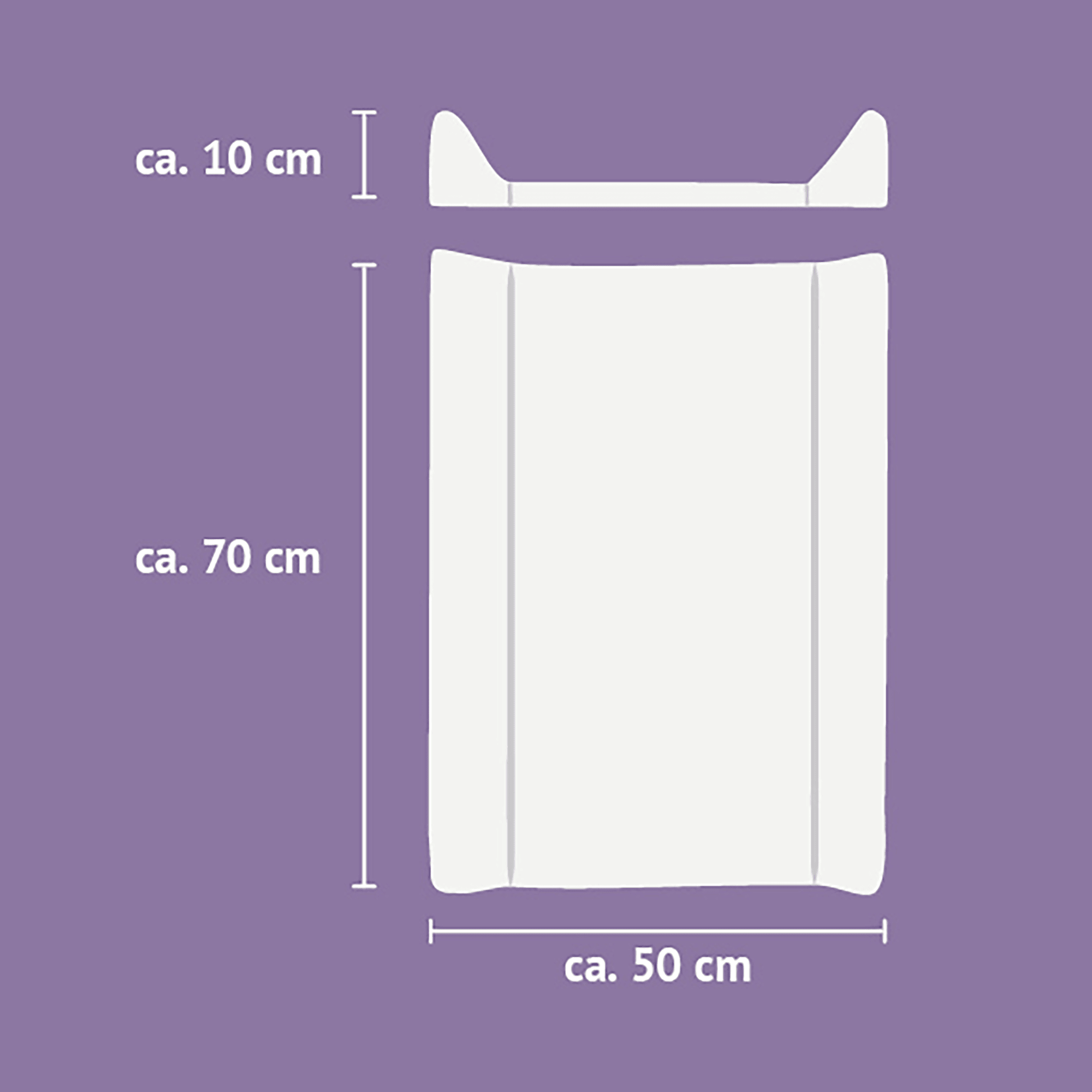 Wickelunterlagen, Träumeland, Weiß – Produktansicht