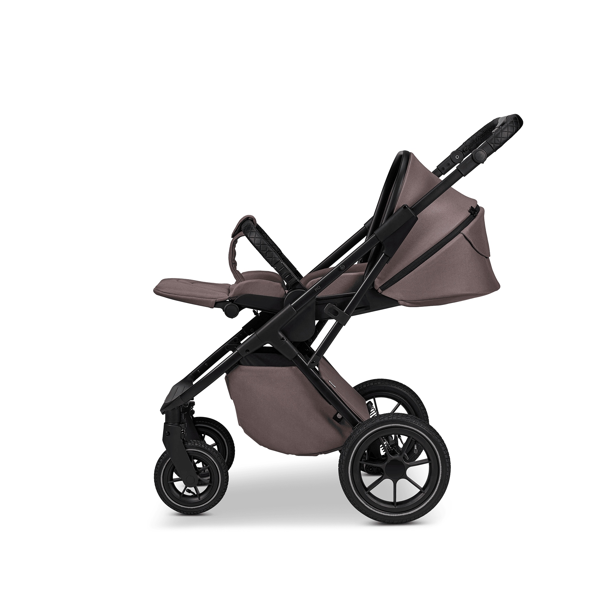 Kombi-Kinderwagen, MOON, Braun – Produktansicht