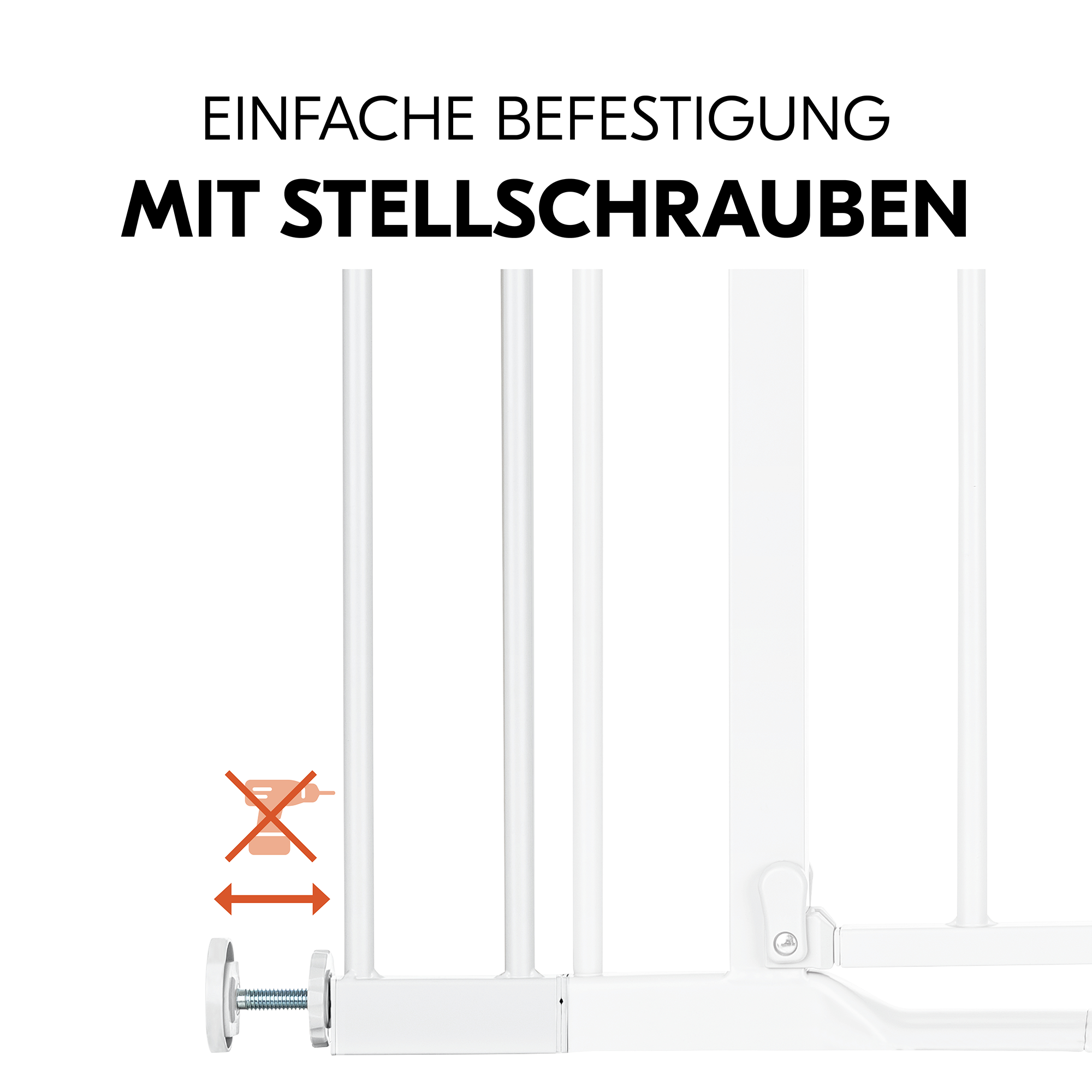 Tür- & Treppenschutzgitter, hauck, Weiß – Produktansicht