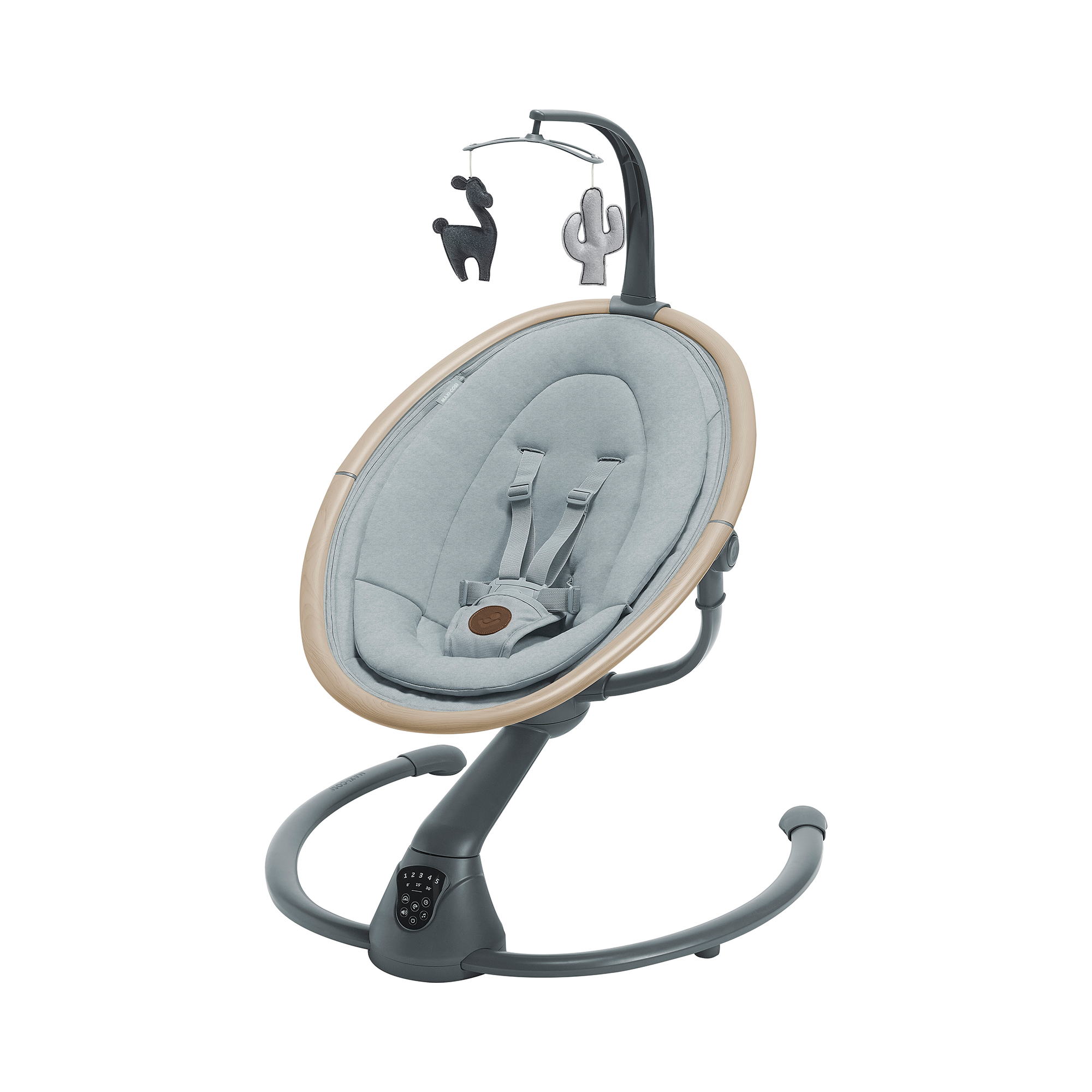 Wippen, MAXI-COSI, Grau – Besonderheit: um 360° drehbarer Sitz