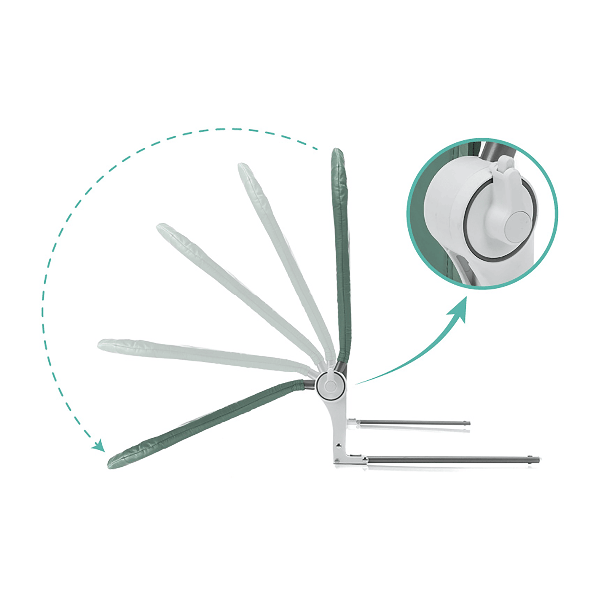 Bettgitter, fillikid, Grün – Produktansicht