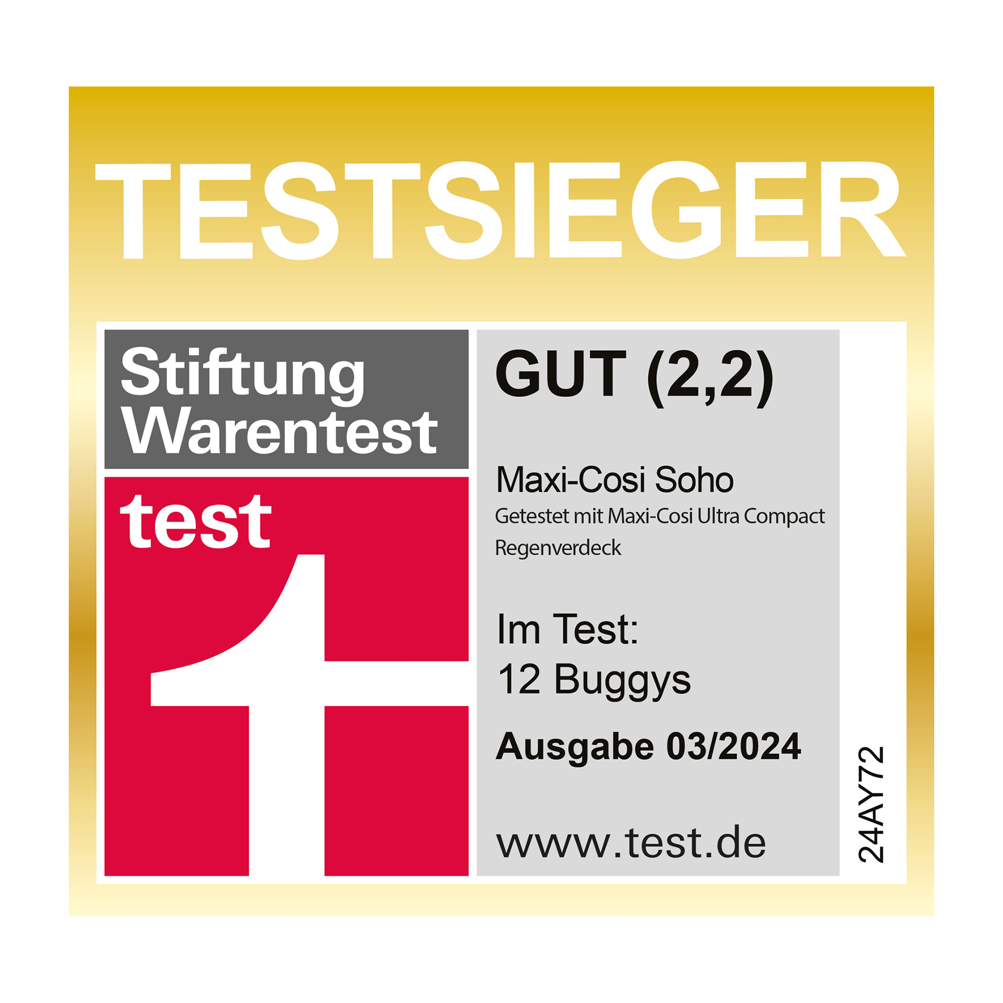 Sportwagen, MAXI-COSI Premium, Grau – Produktansicht