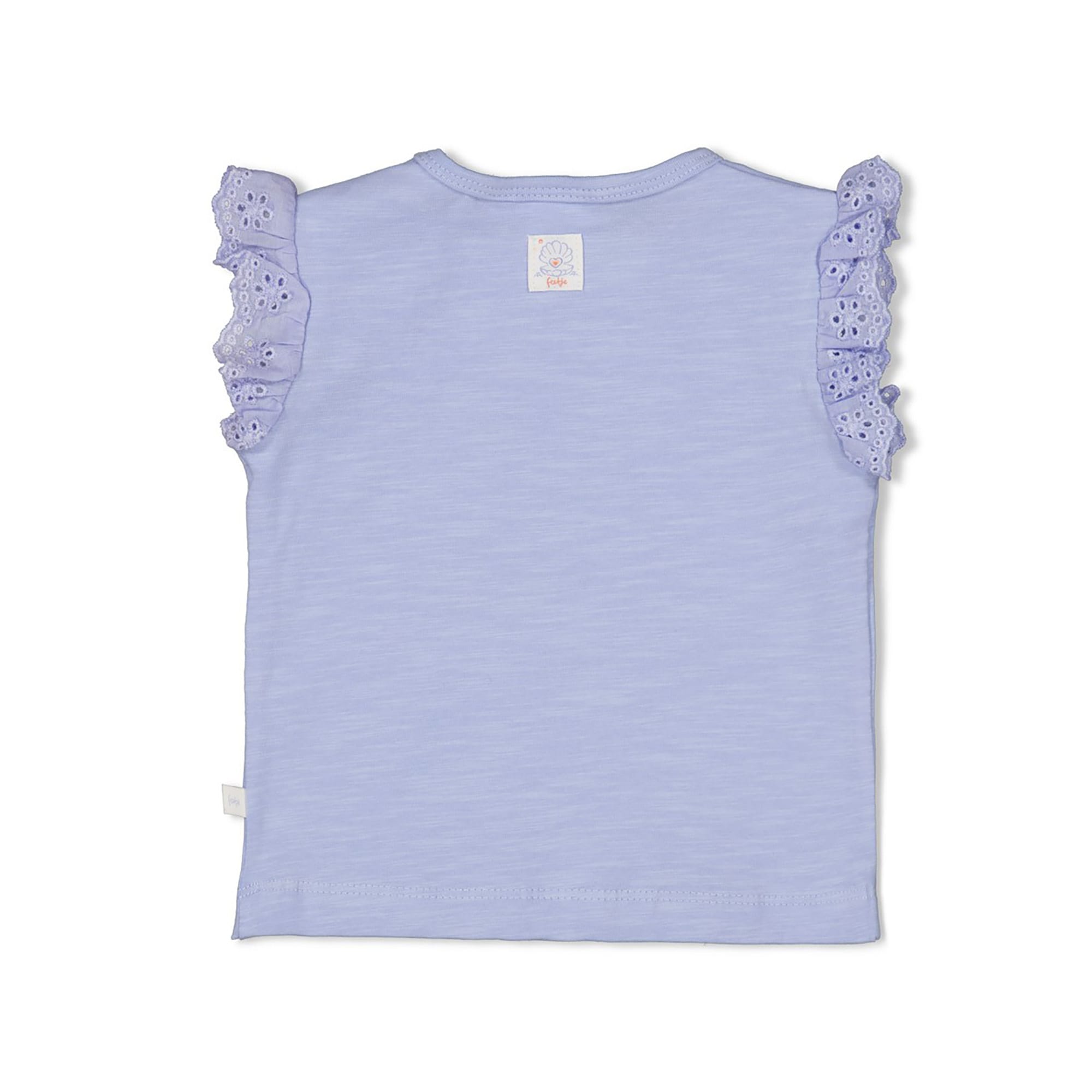 Kurzarmshirts, FEETJE, Blau – Besonderheit: aus 94% Baumwolle