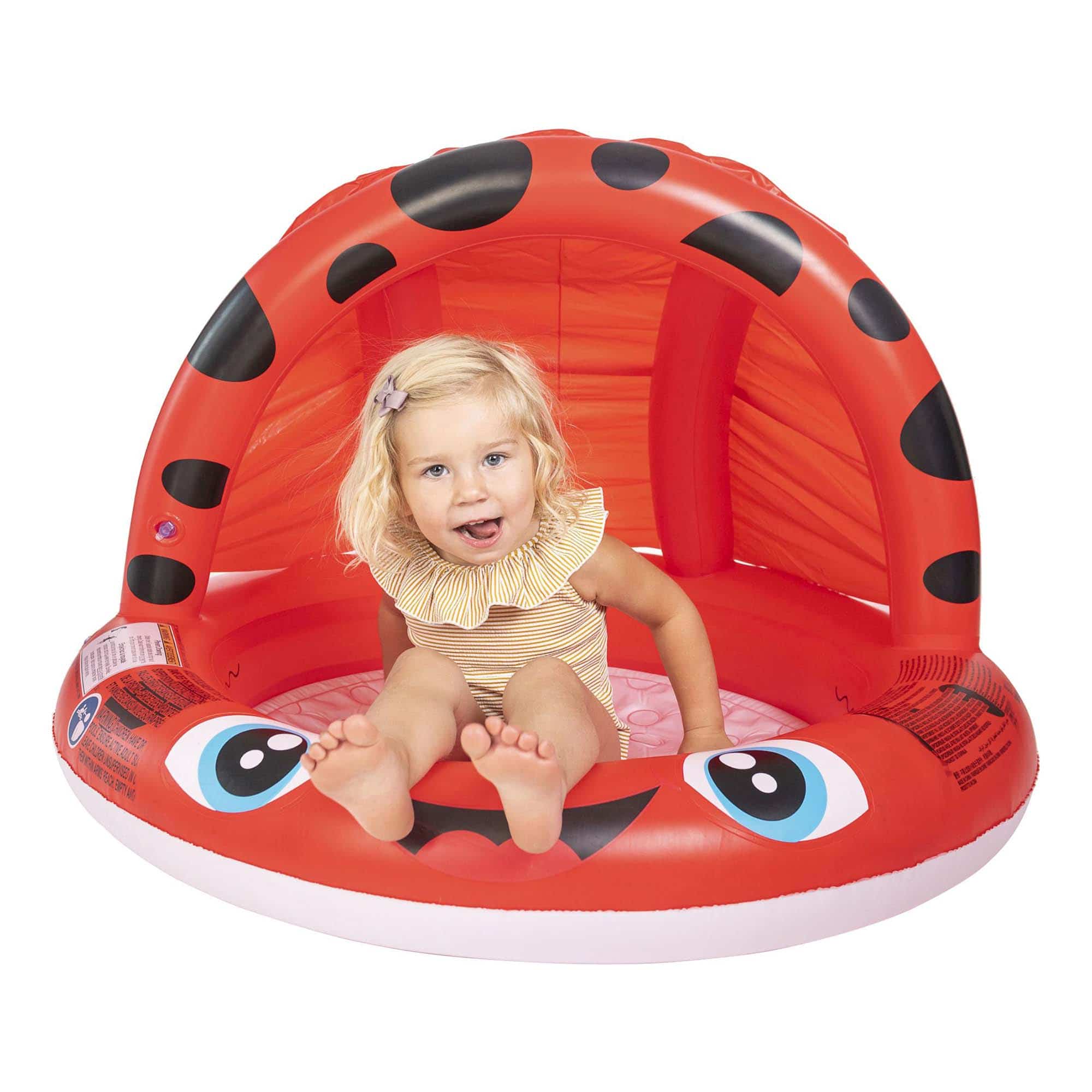 Baby Pool Marienkäfer 92x62cm SPLASH & FUN Rot 2000579692703 2