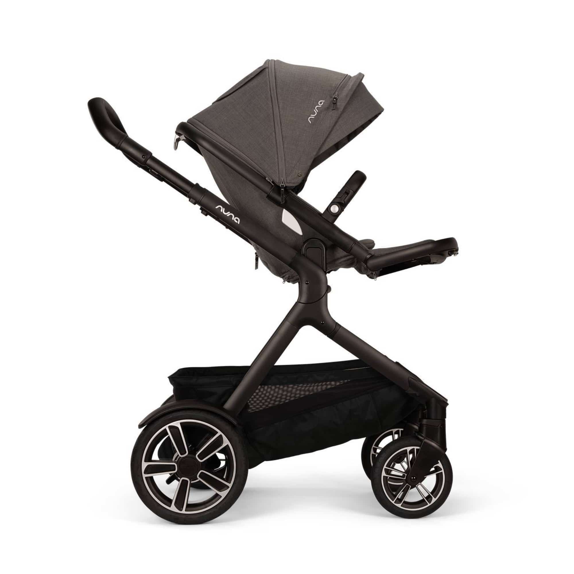 Kombi-Kinderwagen, nuna, Grau – Produktansicht