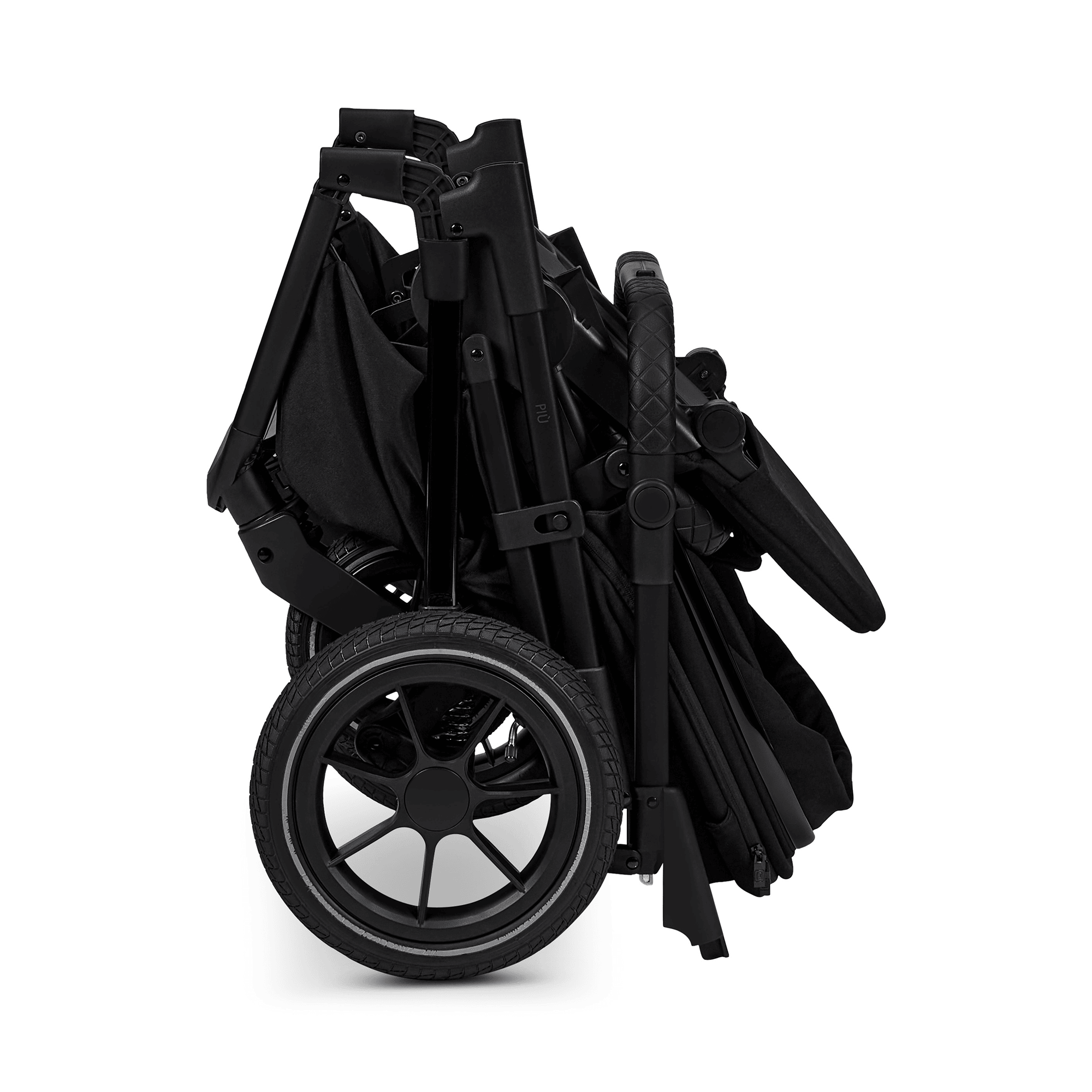 Kombi-Kinderwagen, MOON, Schwarz – Produktansicht