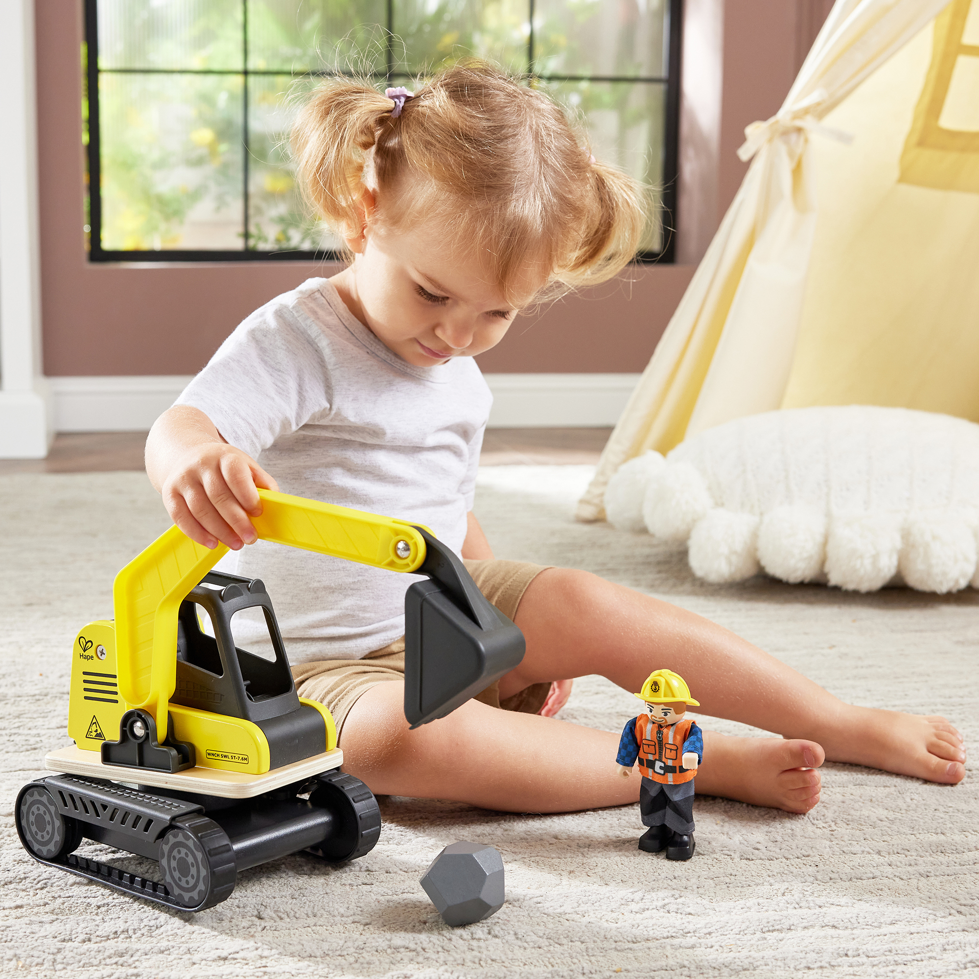 Spielzeugautos, Hape, Gelb – Produktansicht
