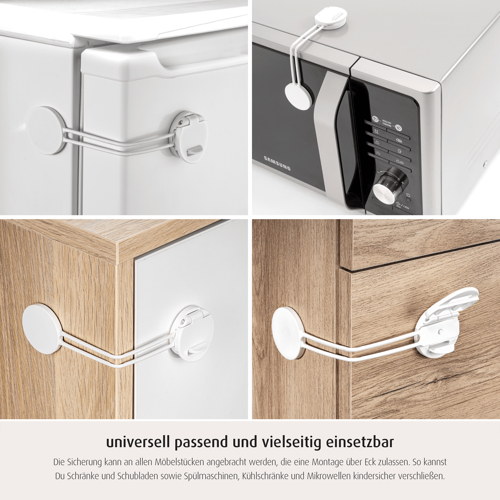 Kindersicherung, reer, Weiß – Produktansicht