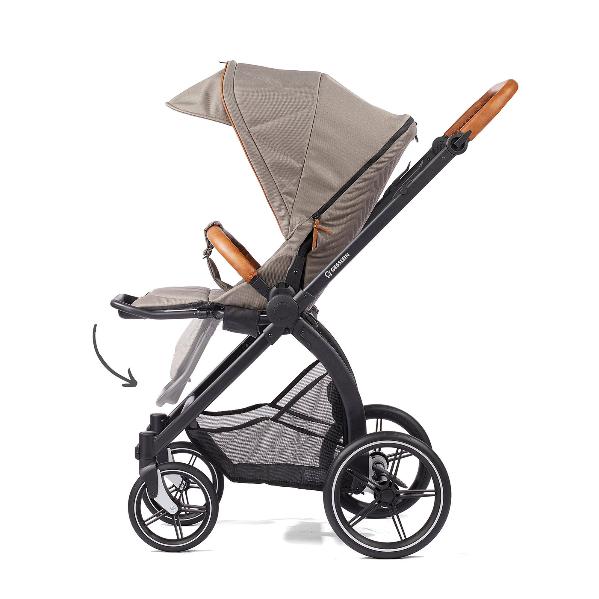 Kombi-Kinderwagen, GESSLEIN, Beige – Produktansicht