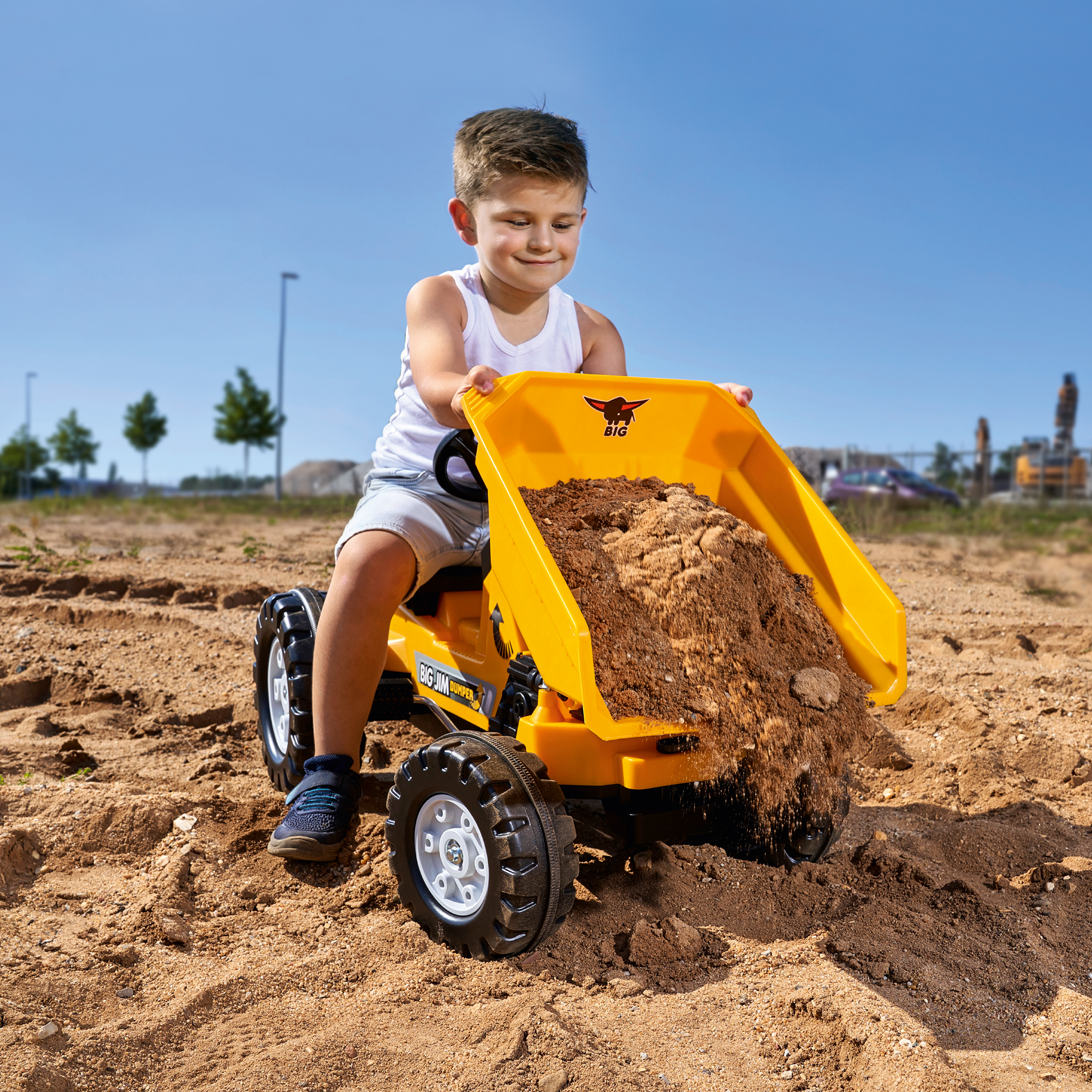 Kindertraktor, BIG, Gelb – Produktansicht