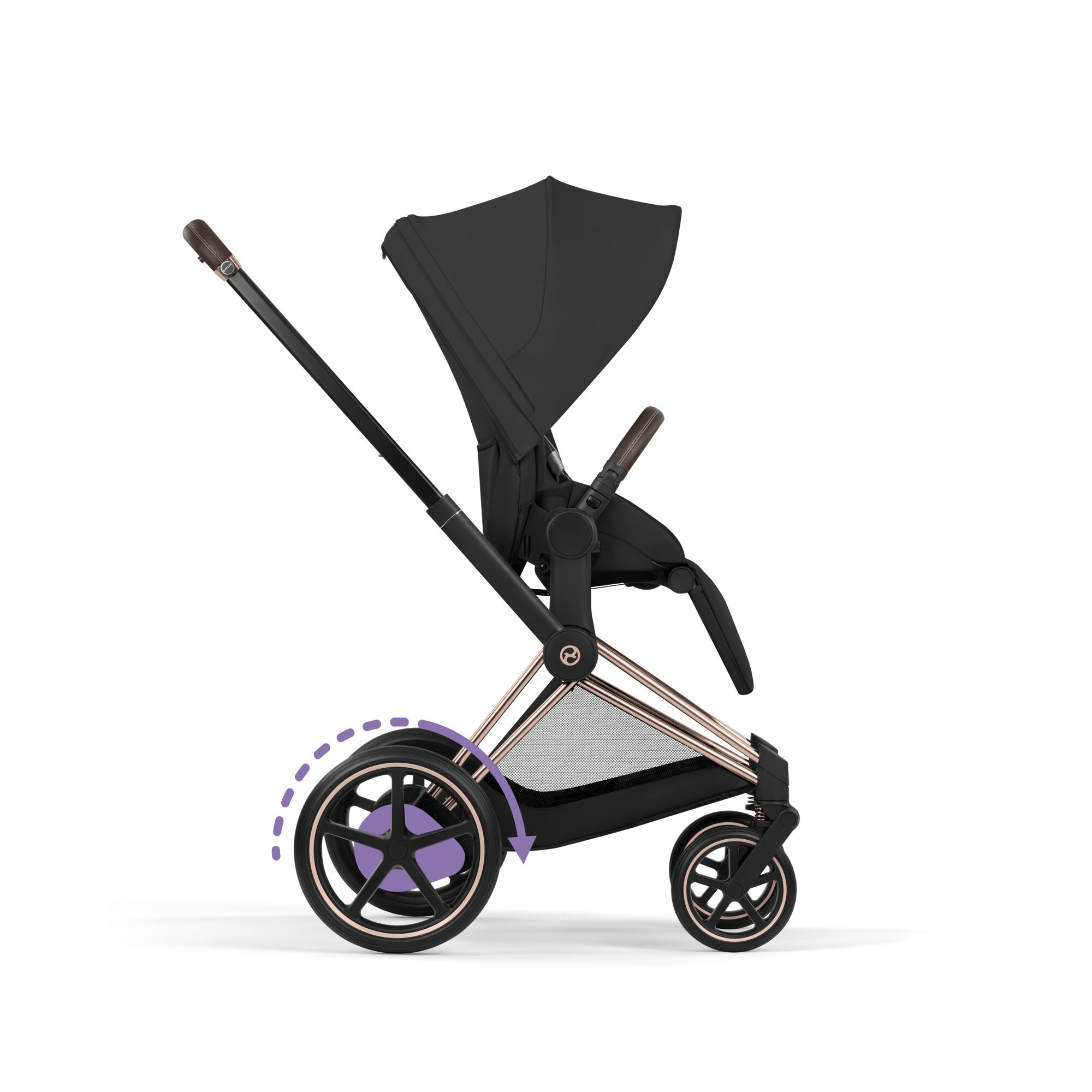 Kombi-Kinderwagen, cybex PLATINUM, Schwarz – Produktansicht