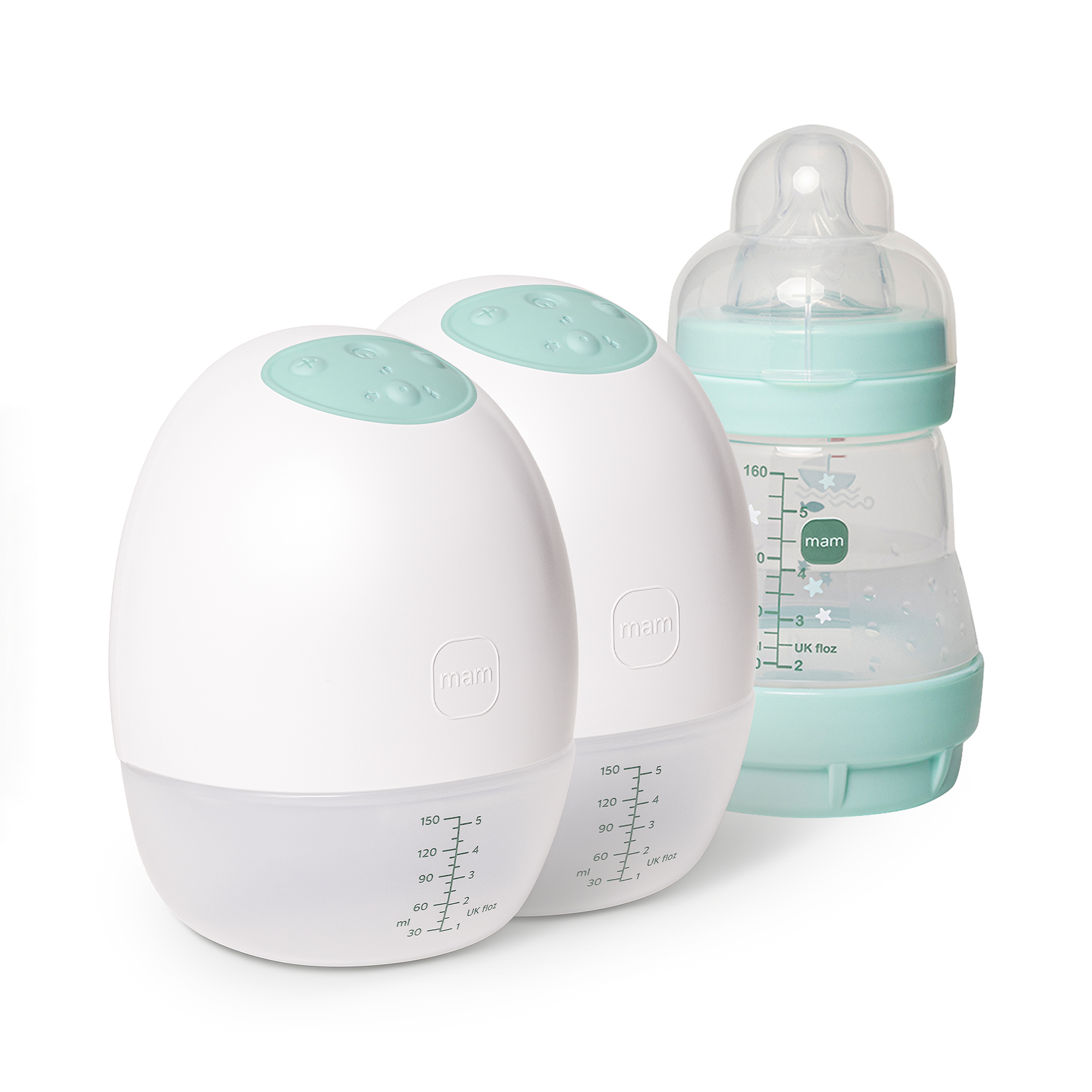 Hands Free Milchpumpen, MAM, Weiß – Produktansicht