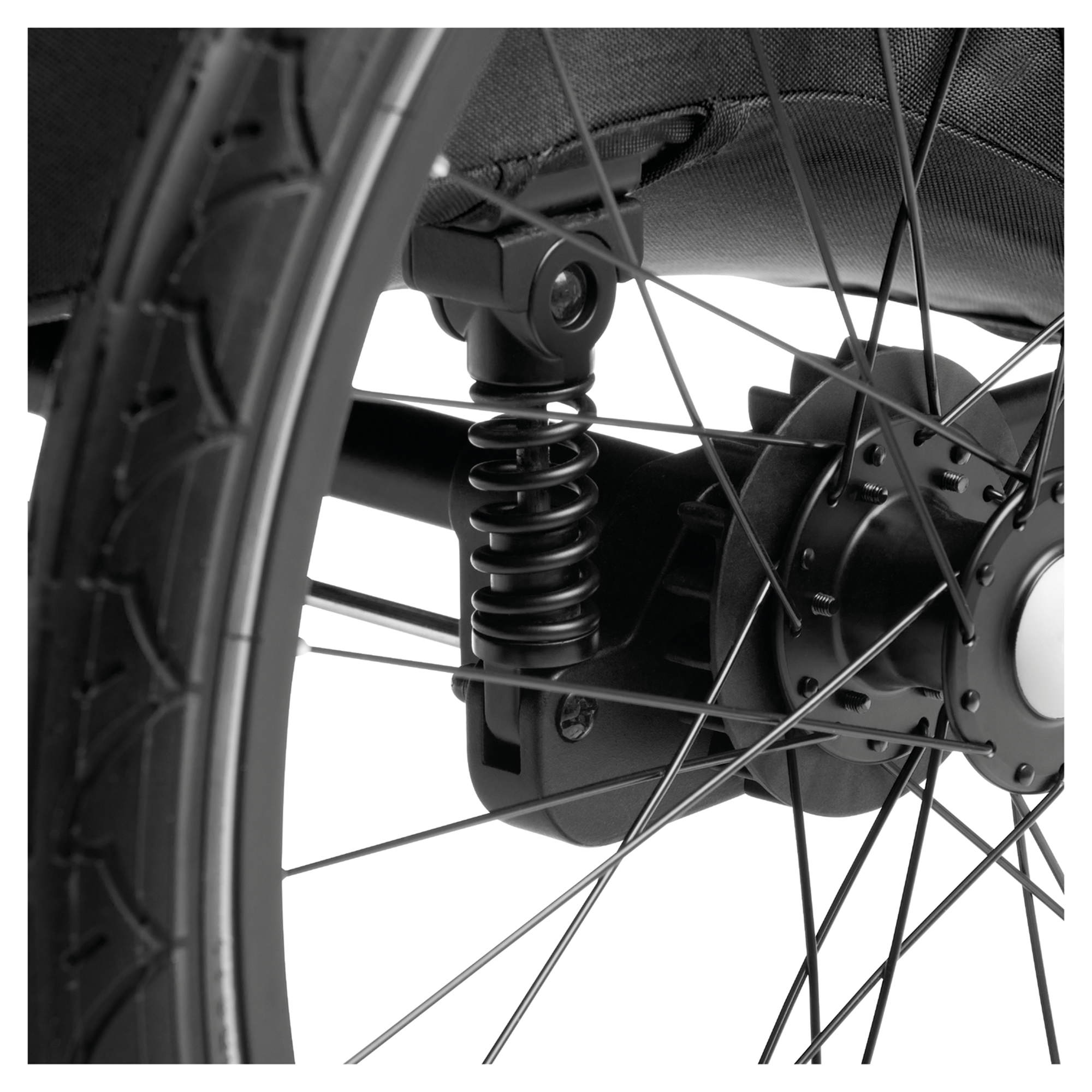 Fahrradanhänger, hauck, Schwarz – Produktansicht