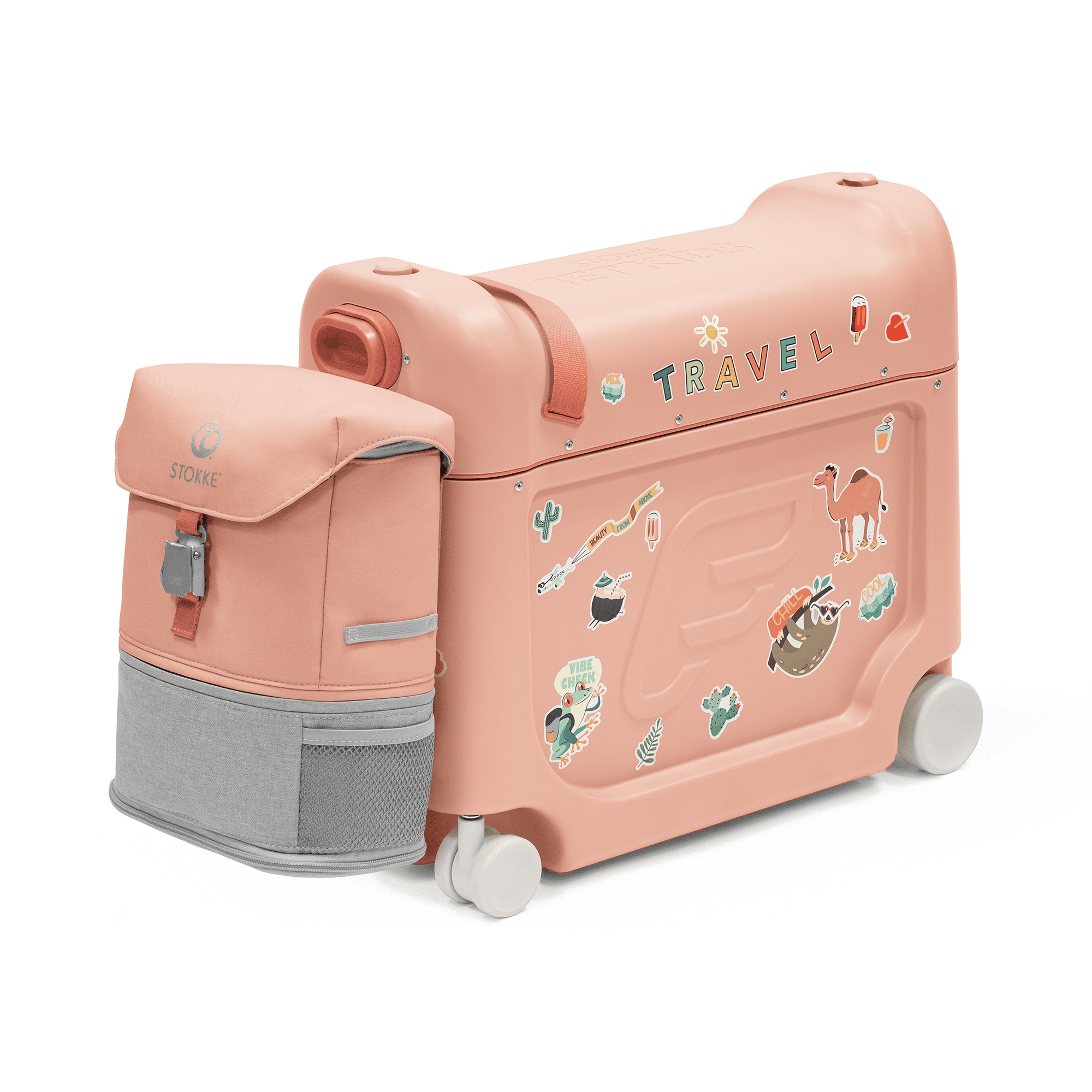 Jetkids™ Bundle BedBox™ & Crew Back Pack Coral Pink STOKKE Orange 2000587872302 1