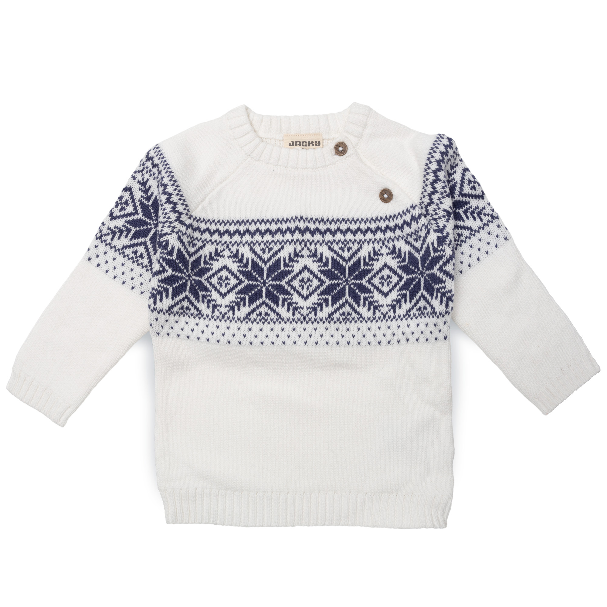 Strickpullover, JACKY, Weiß – Besonderheit: aus 100% Bio-Buamwolle