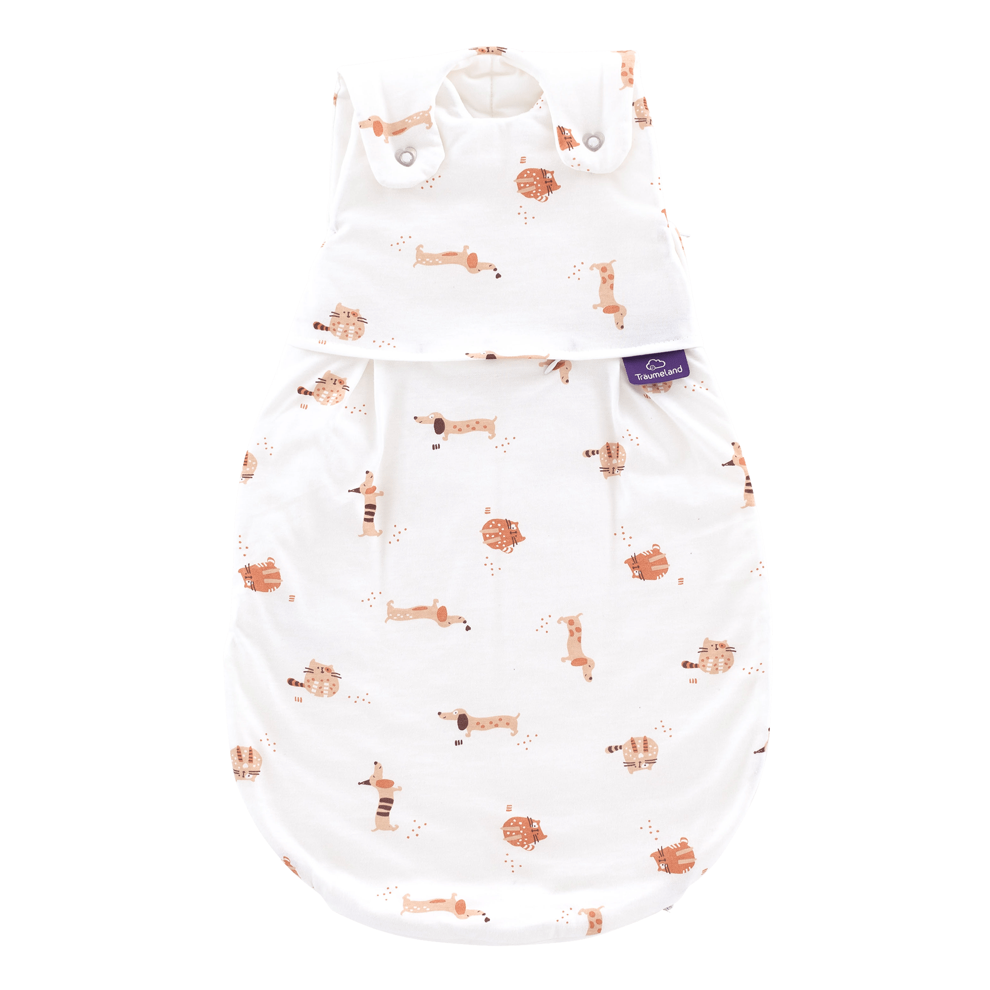 Schlafsack LIEBMICH Cats Dogs 50/56 Träumeland Weiß 2000585908102 1