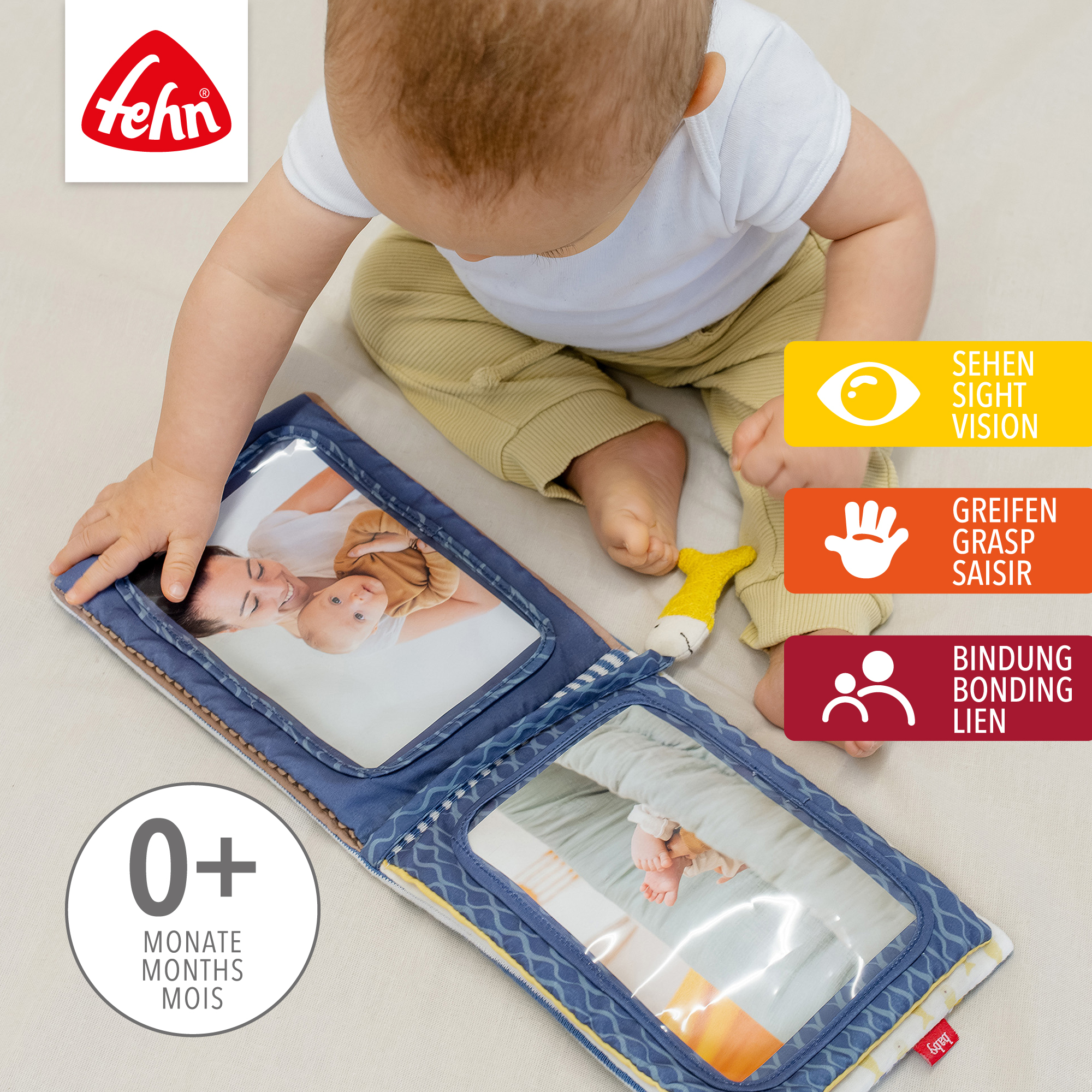 Babyalben, fehn, Blau – Besonderheit: für 6 Fotos à ca. 10 x 15 cm