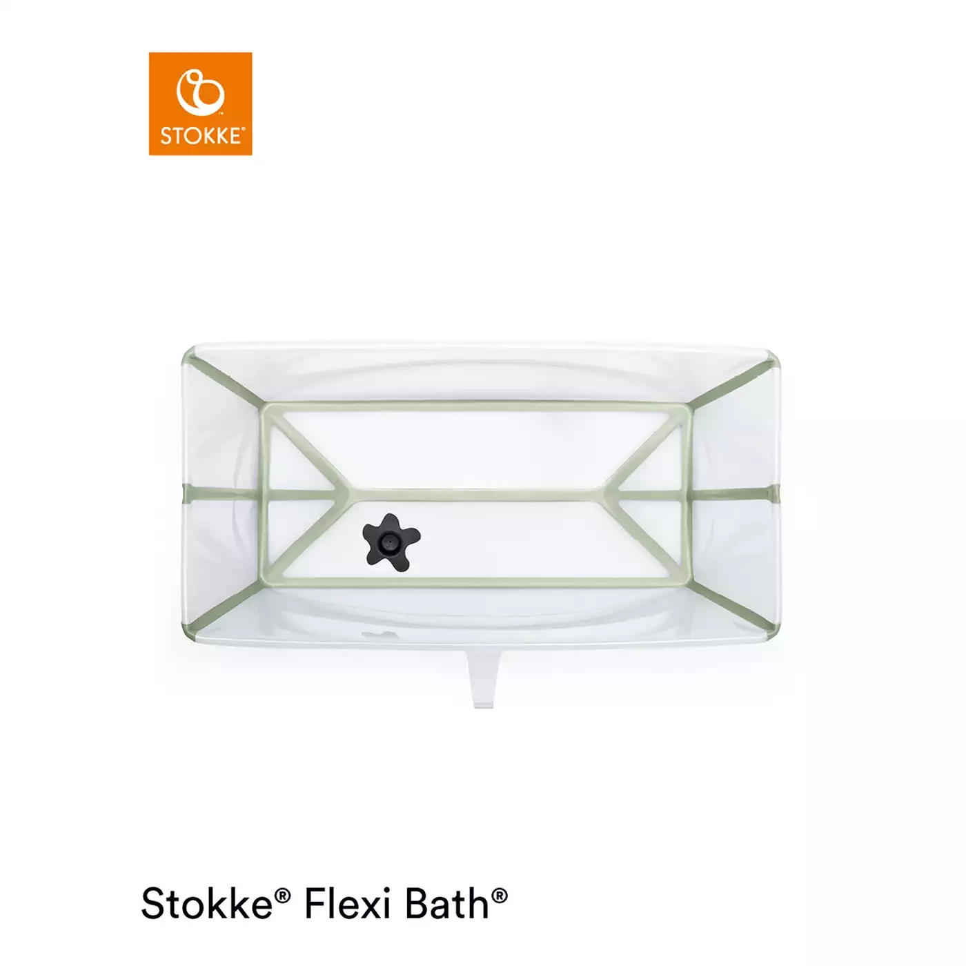 Flexi Bath® Transparent Green mit hitzeempfindlichem Stöpsel STOKKE Grün 2000582515105 4