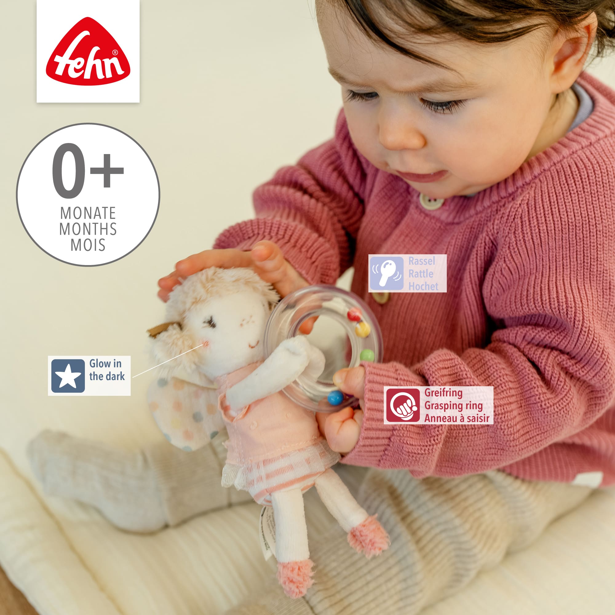 Rasseln & Greiflinge, fehn, Mehrfarbig – Produktansicht