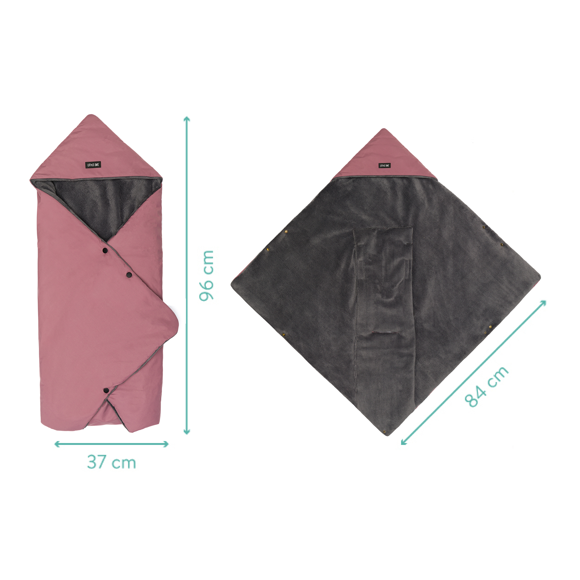 Einschlagdecken & Decken, LITTLE ONE, Pink – Produktansicht