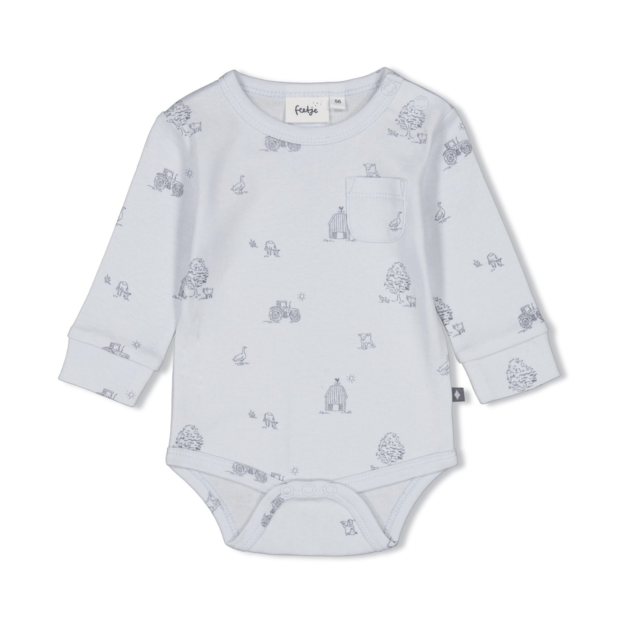 Langarmbody Farm Life FEETJE Blau M2000587752109 1