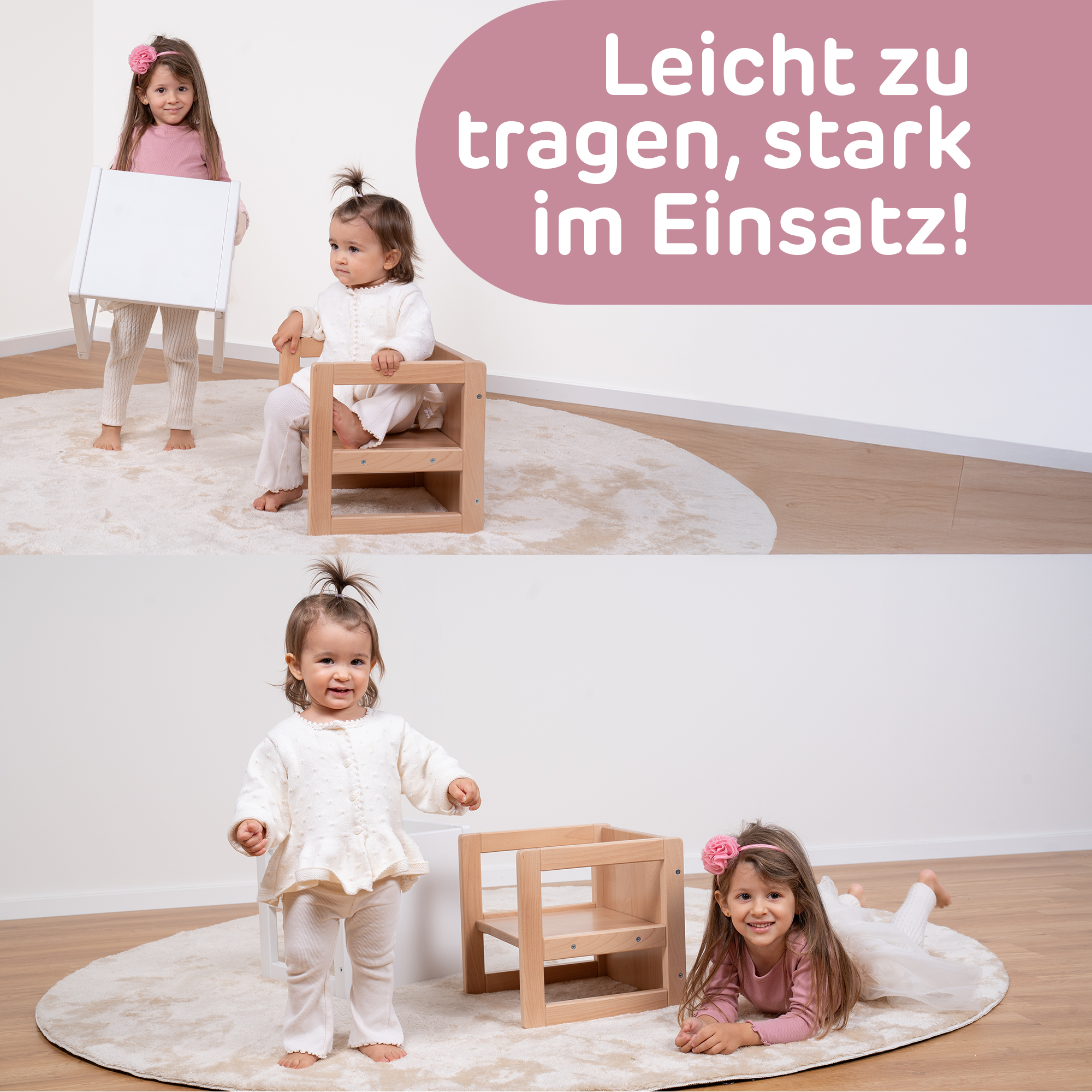 Lerntürme, babybay, Grau – Produktansicht
