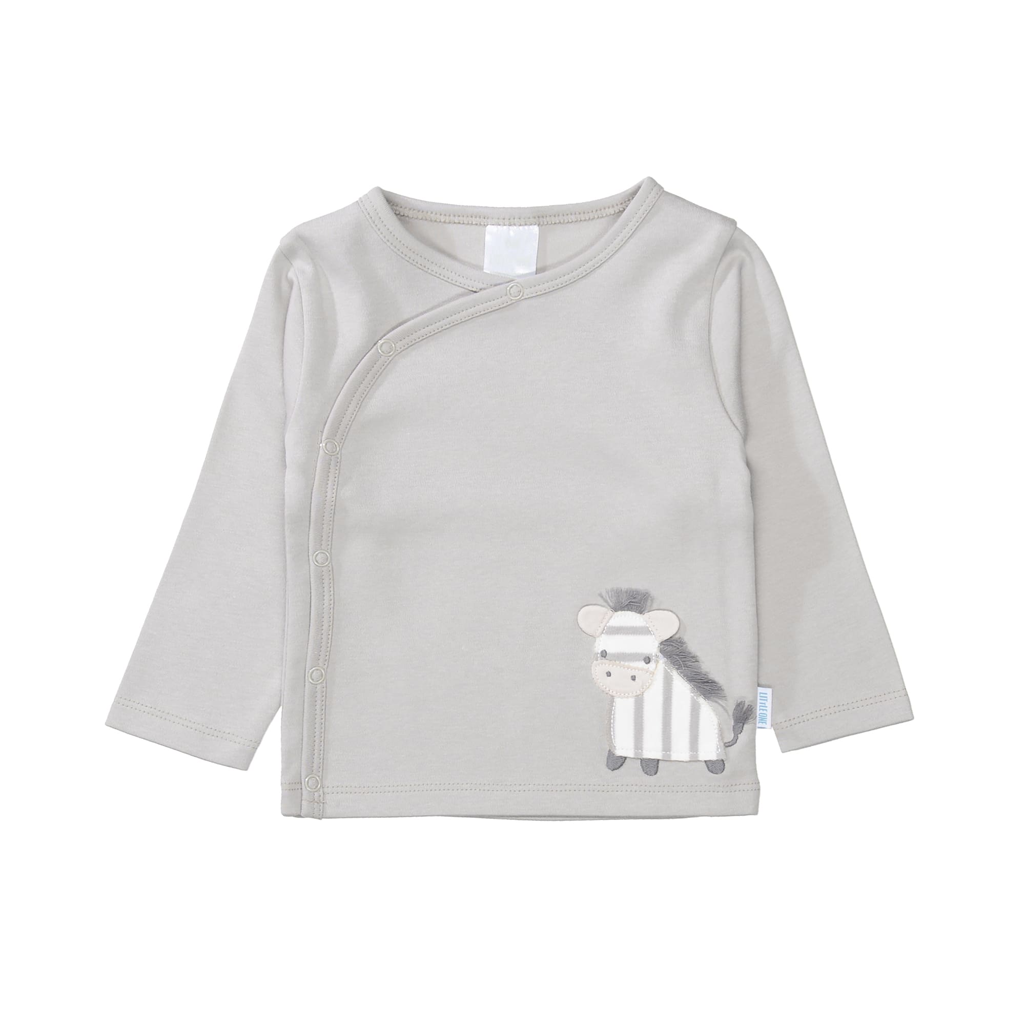 Wickelshirt, LITTLE ONE, Grau – Produktansicht