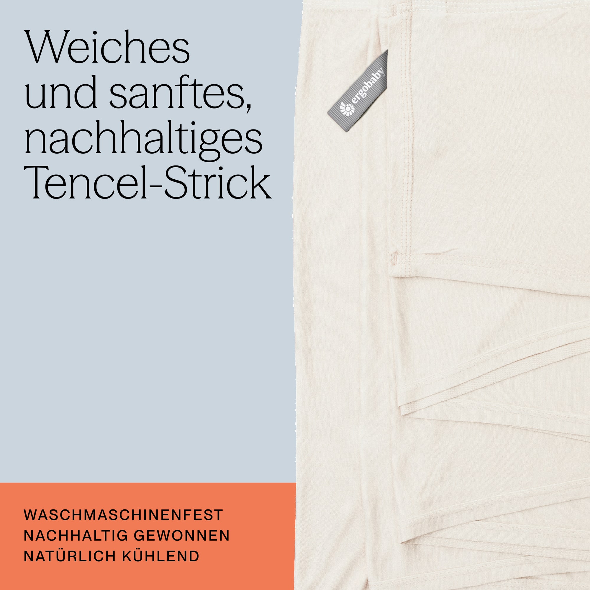 Tragetücher, ERGObaby, Beige – Produktansicht
