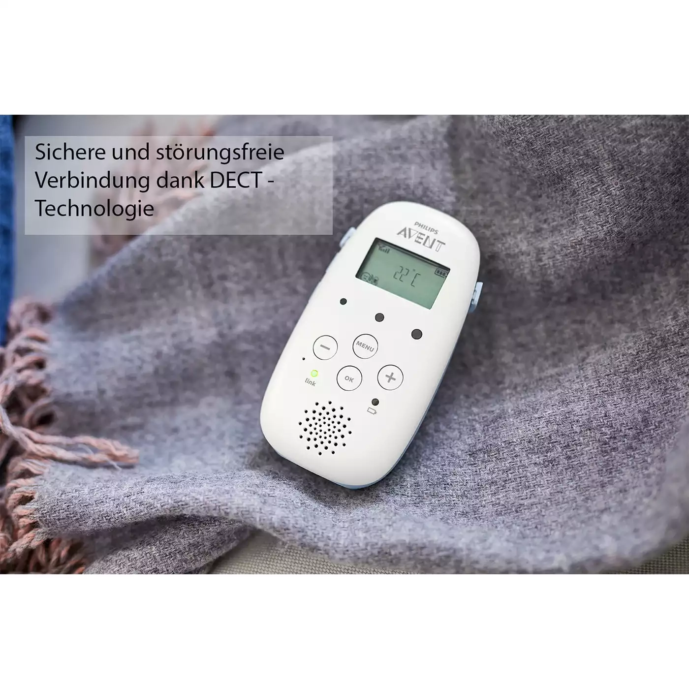 Audio Babyphone, PHILIPS AVENT, Weiß – Produktansicht