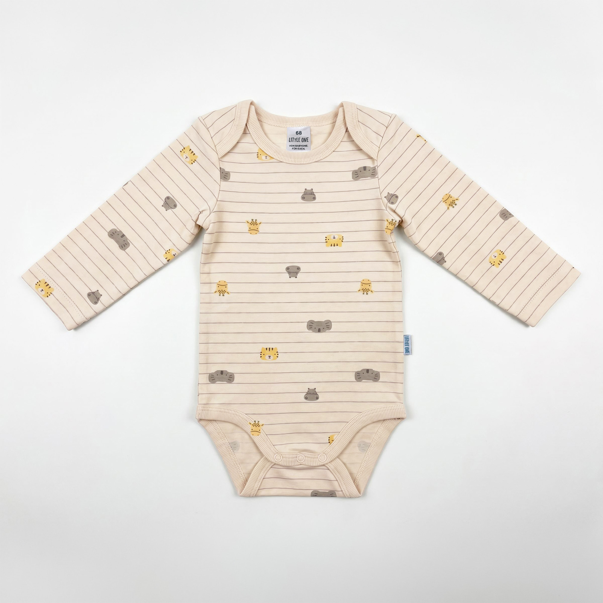 Langarmbodys, LITTLE ONE, Beige – Besonderheit: angenehmer Single-Jersey