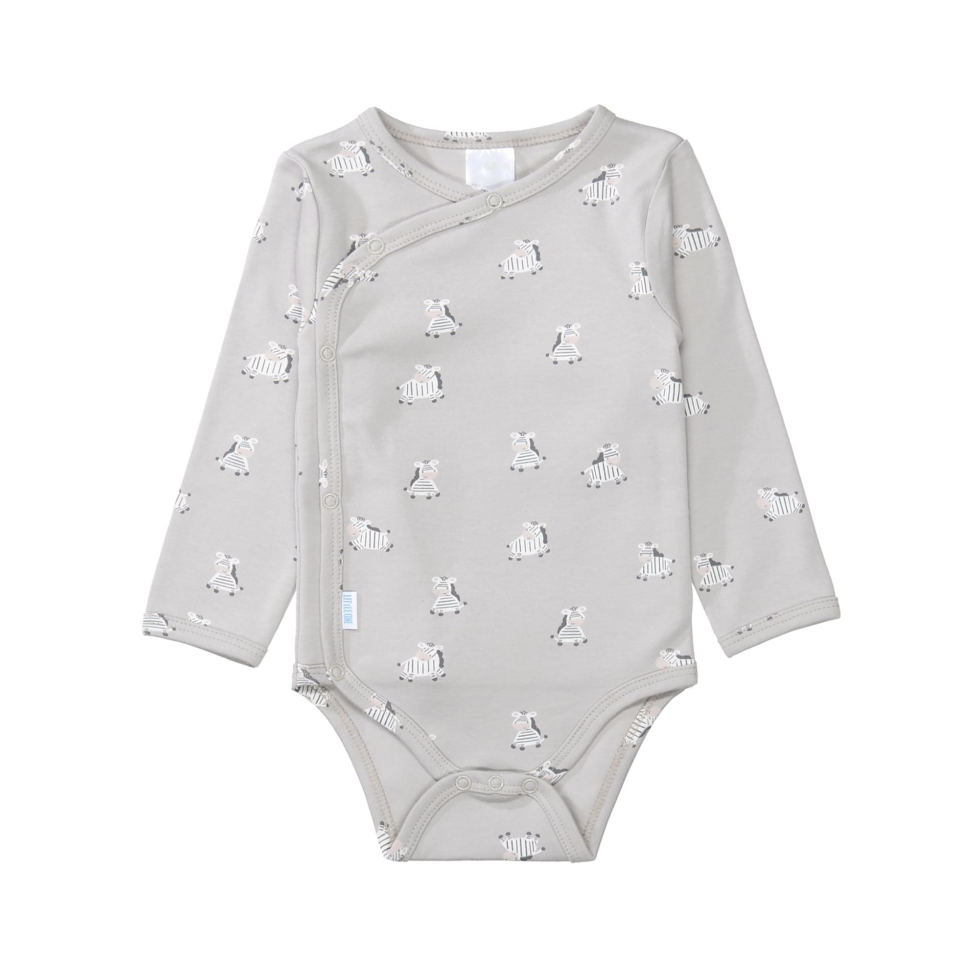 Wickelbodys, LITTLE ONE, Grau – Besonderheit: aus 95% Baumwolle