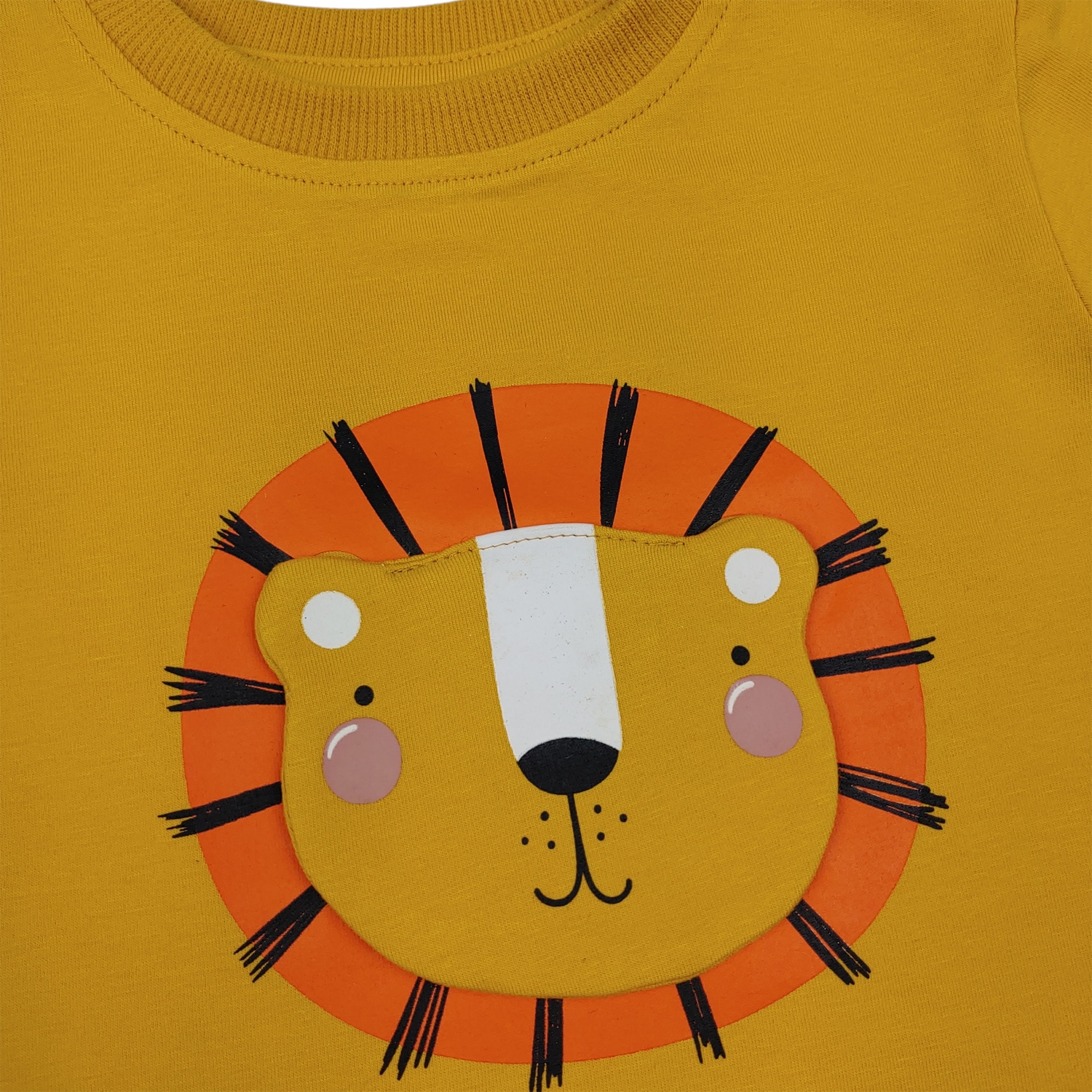 Kurzarmshirts, LITTLE ONE, Gelb – Besonderheit: aus 95% Baumwolle
