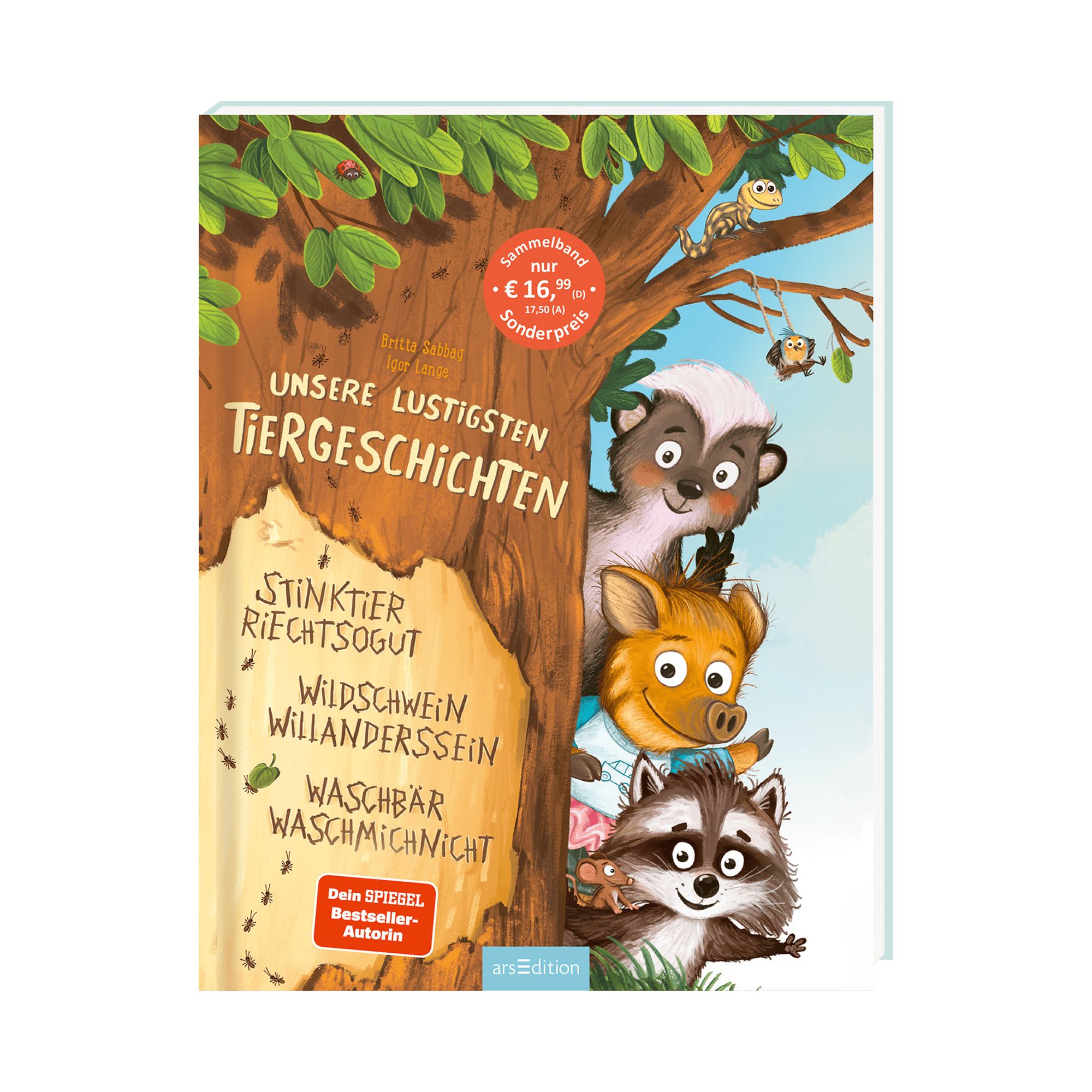 Bilderbücher, arsEdition, Braun – Besonderheit: 3 lehrreiche Geschichten für Kinder ab ca. 3 Jahren
