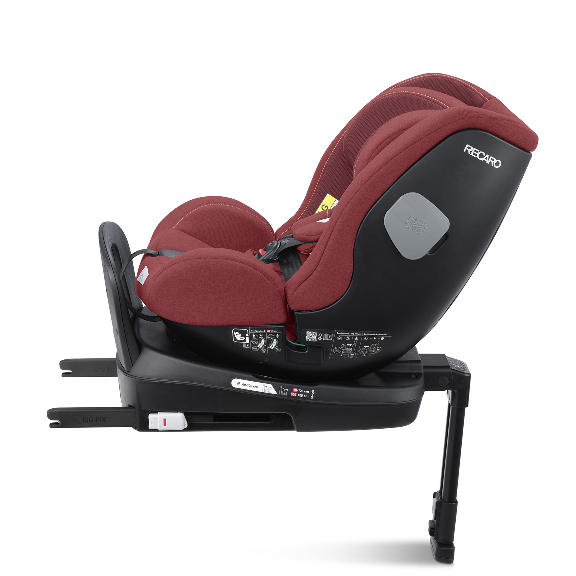 Reboarder 0-18 kg, Gruppe 0+/1, RECARO, Rot – Produktansicht