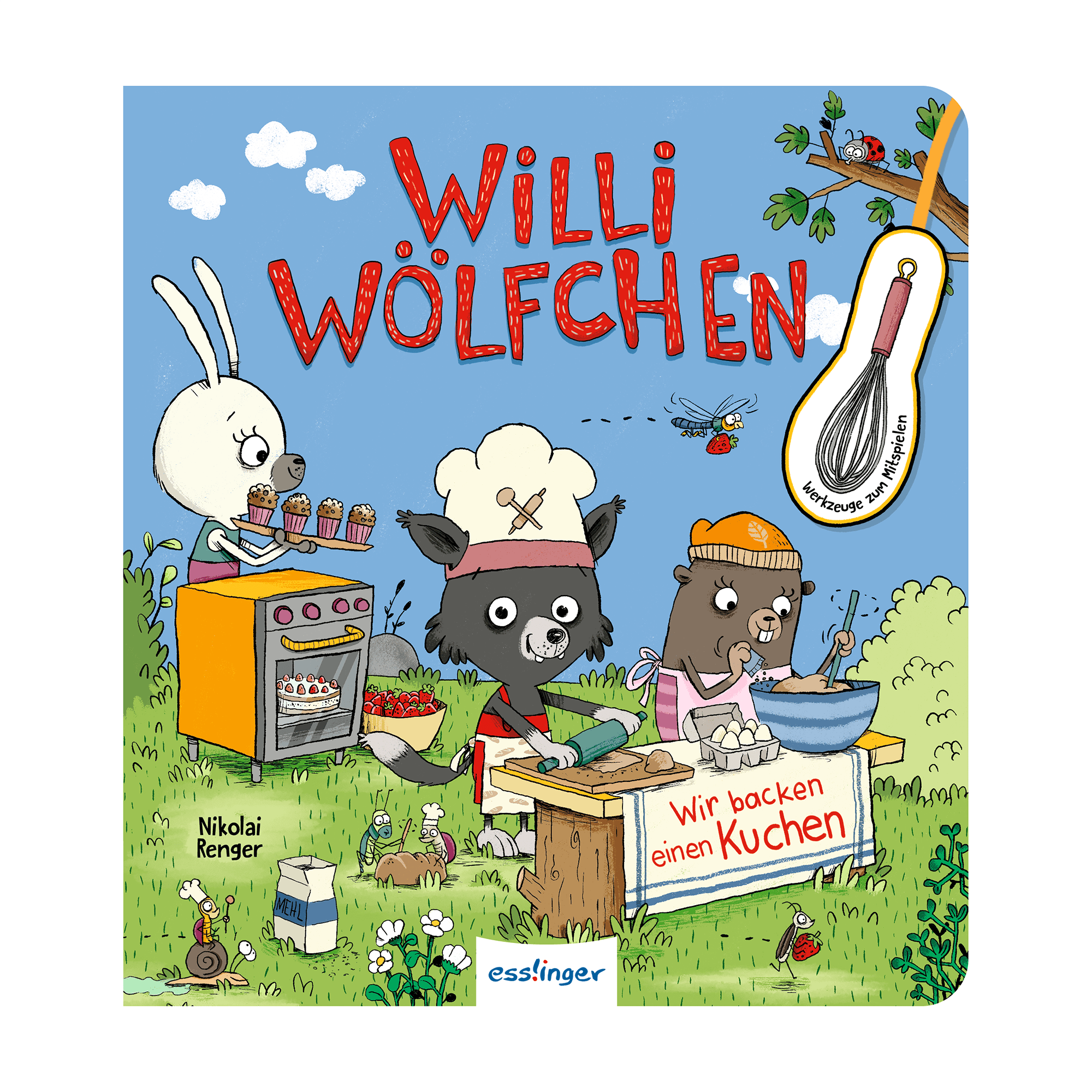 Bilderbücher, ess!inger – Besonderheit: mit Mitmach-Pappe mit 4 extra Backzutaten zum Mitspielen