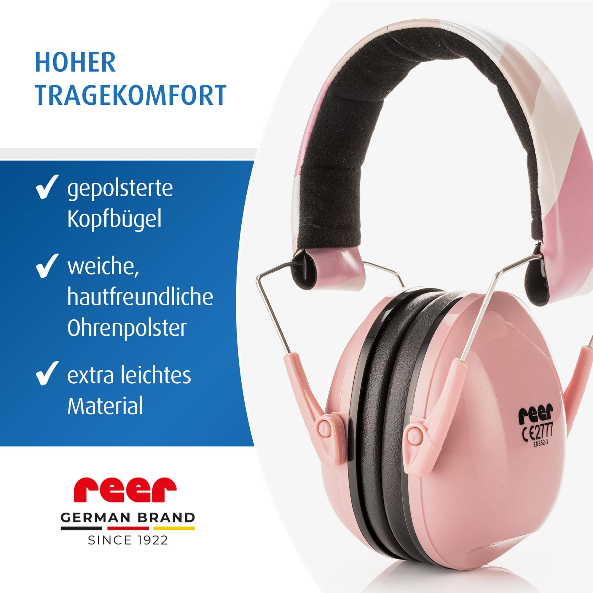 Gehörschutz, reer, Pink – Produktansicht