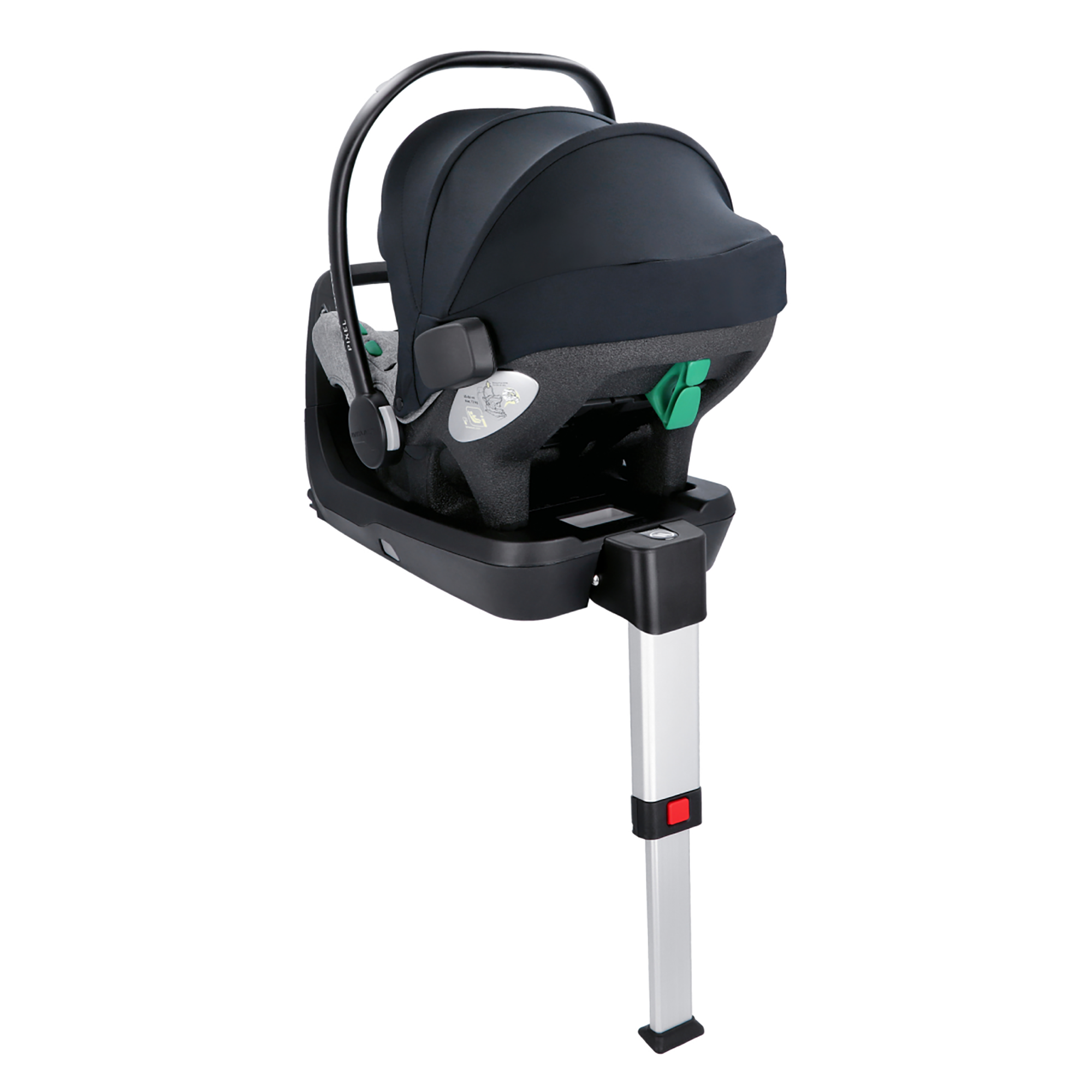 Isofix Stationen, AVIONAUT, Schwarz – Produktansicht