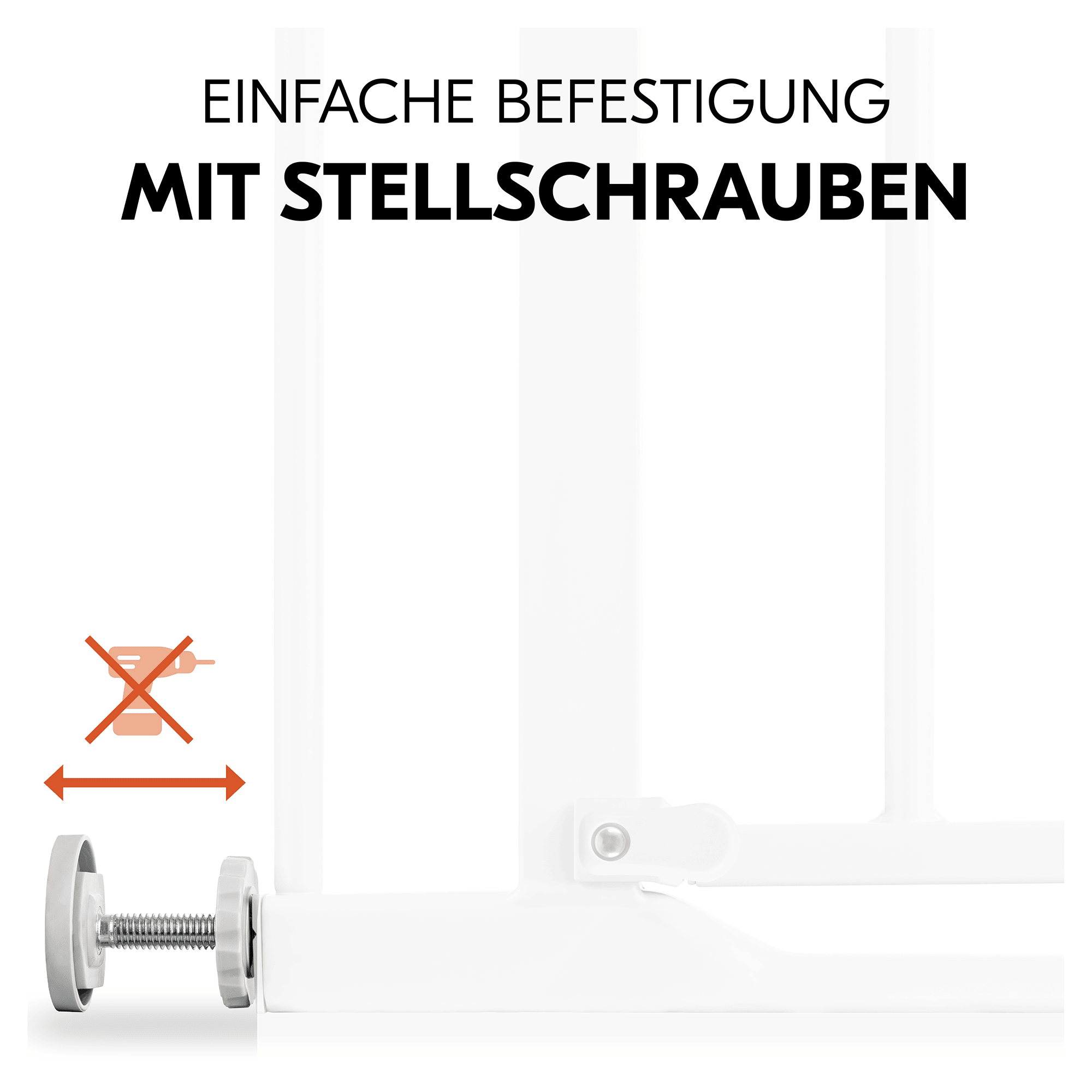 Tür- & Treppenschutzgitter, hauck, Weiß – Produktansicht