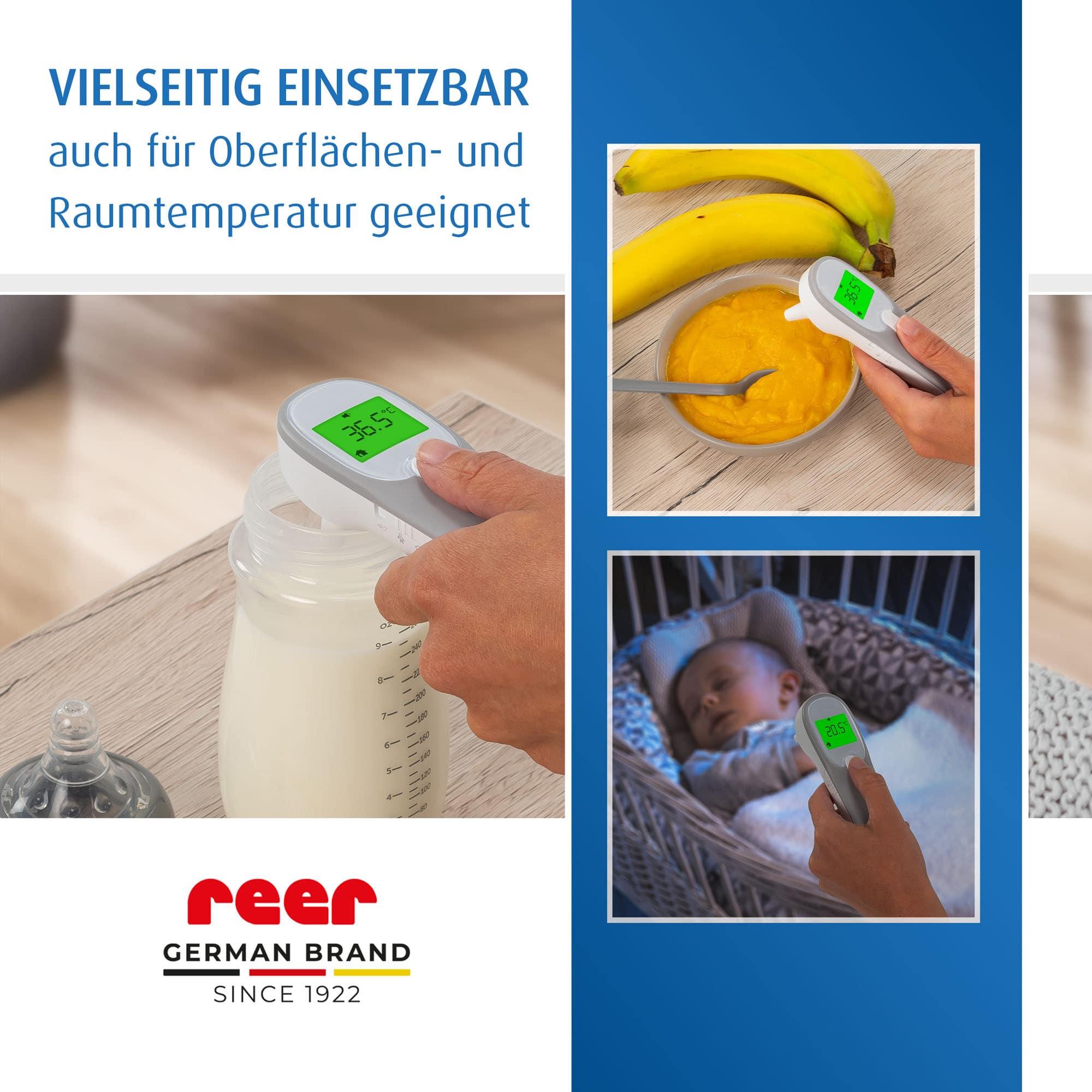 Fieberthermometer, reer, Weiß – Produktansicht
