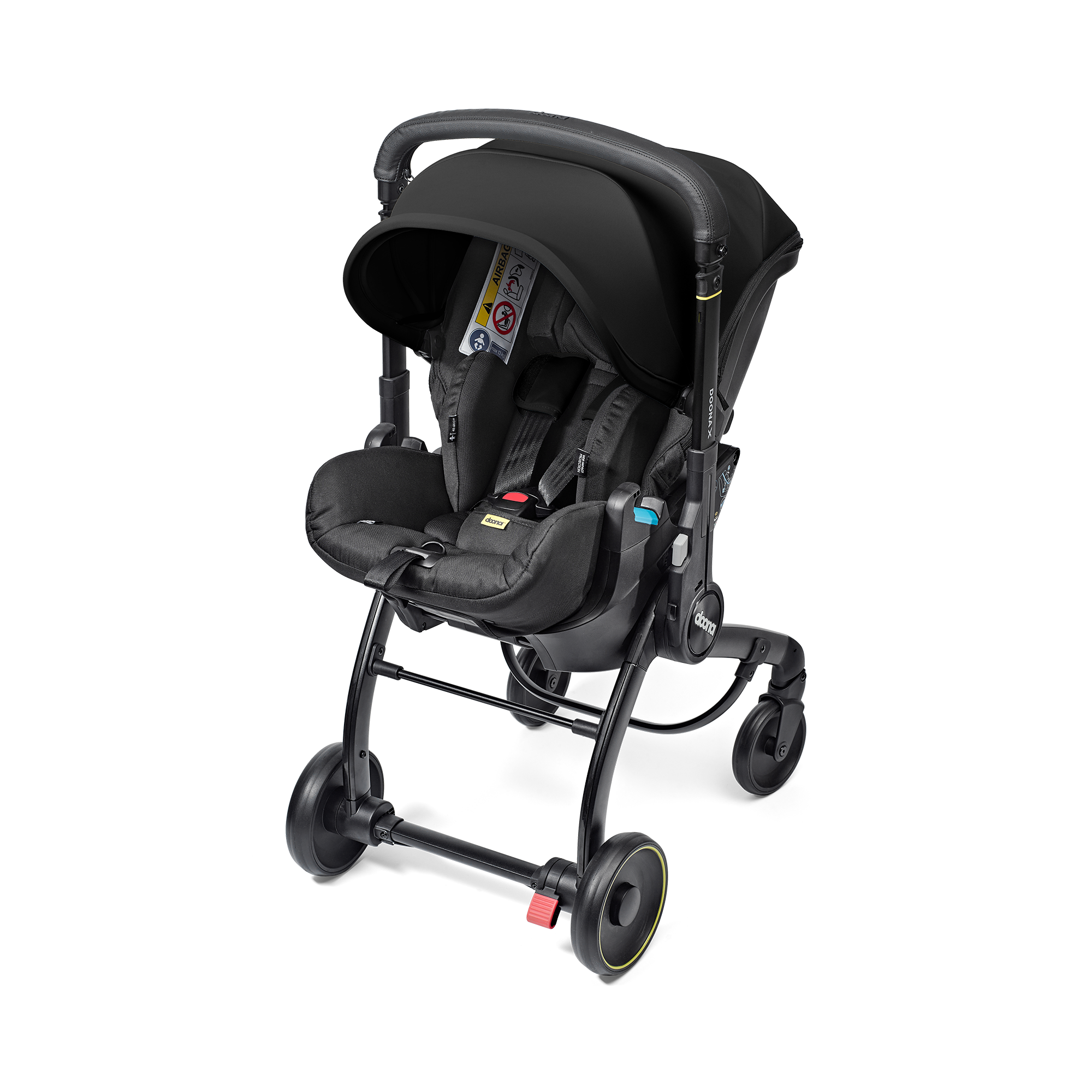 Kombi-Kinderwagen, doona, Schwarz – Produktansicht