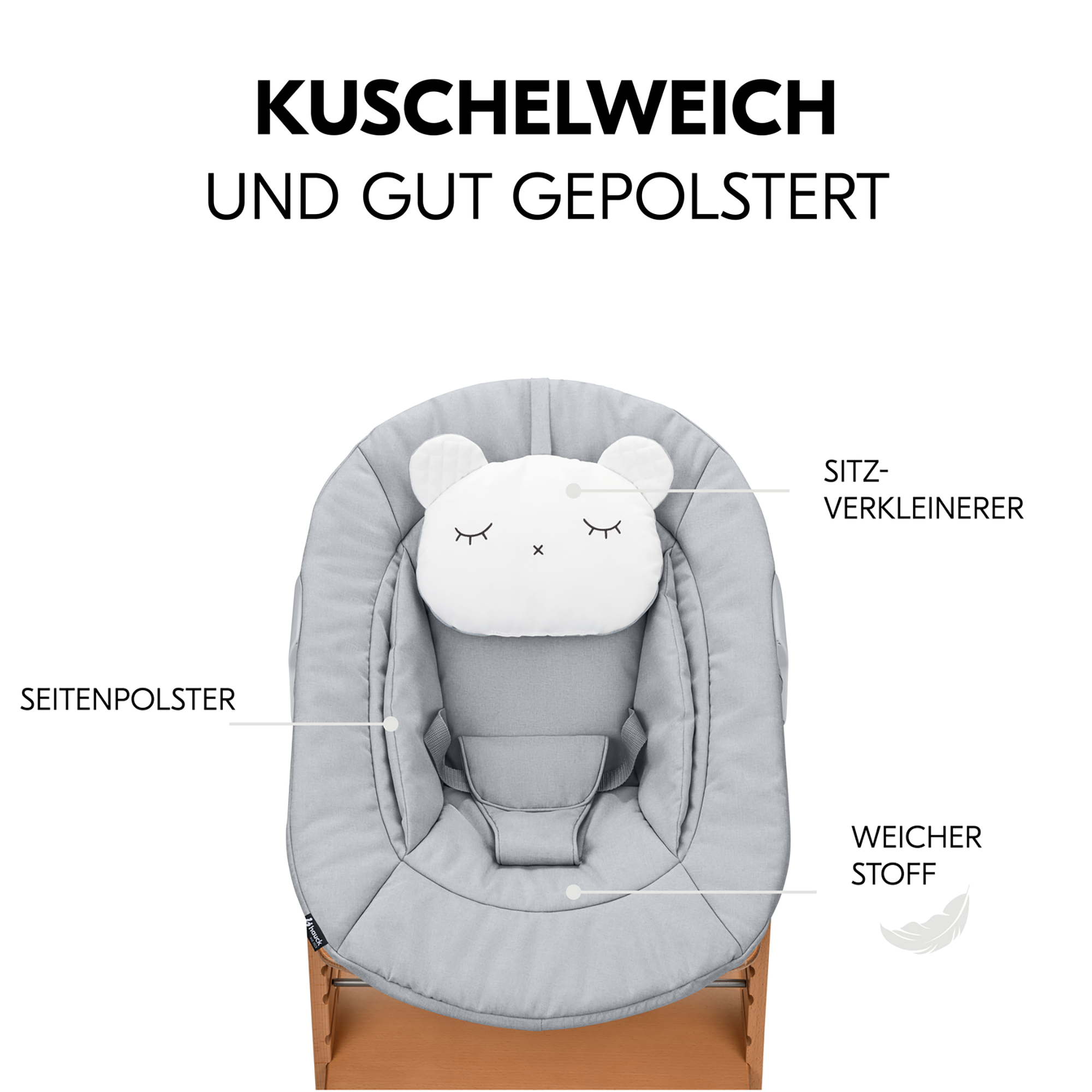 Treppenhochstühle, hauck, Grau – Produktansicht