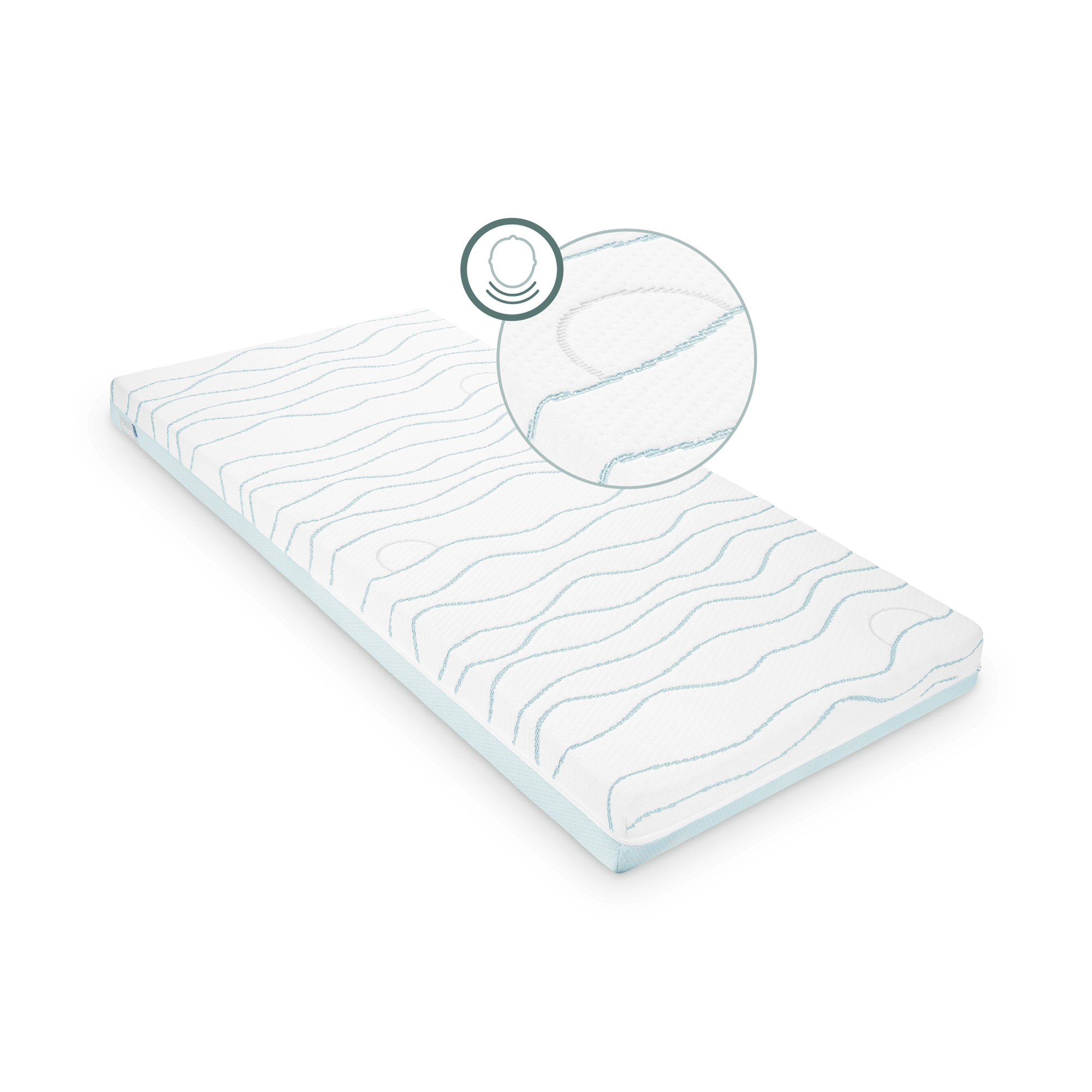 Matratzen 70 x 140 cm, babymoov, Weiß – Produktansicht