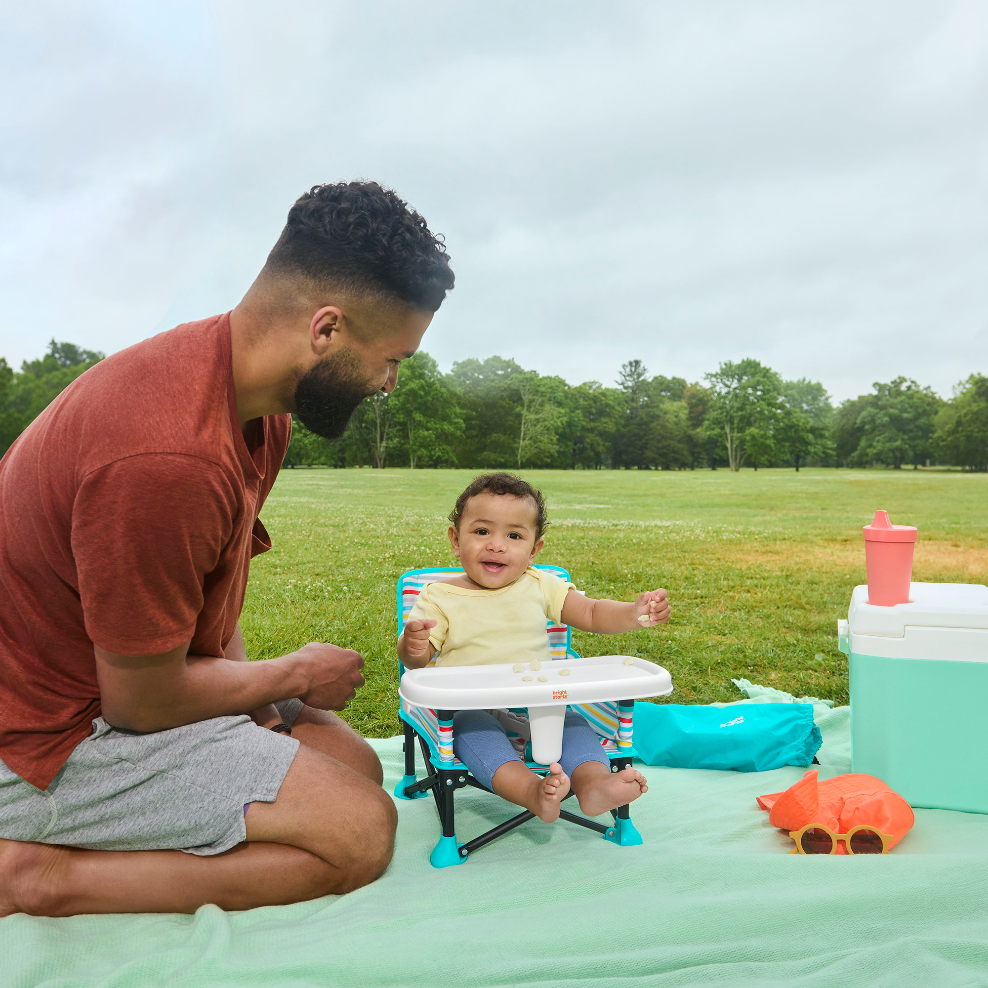 Reisehochstühle, BrightStarts, Blau – Produktansicht