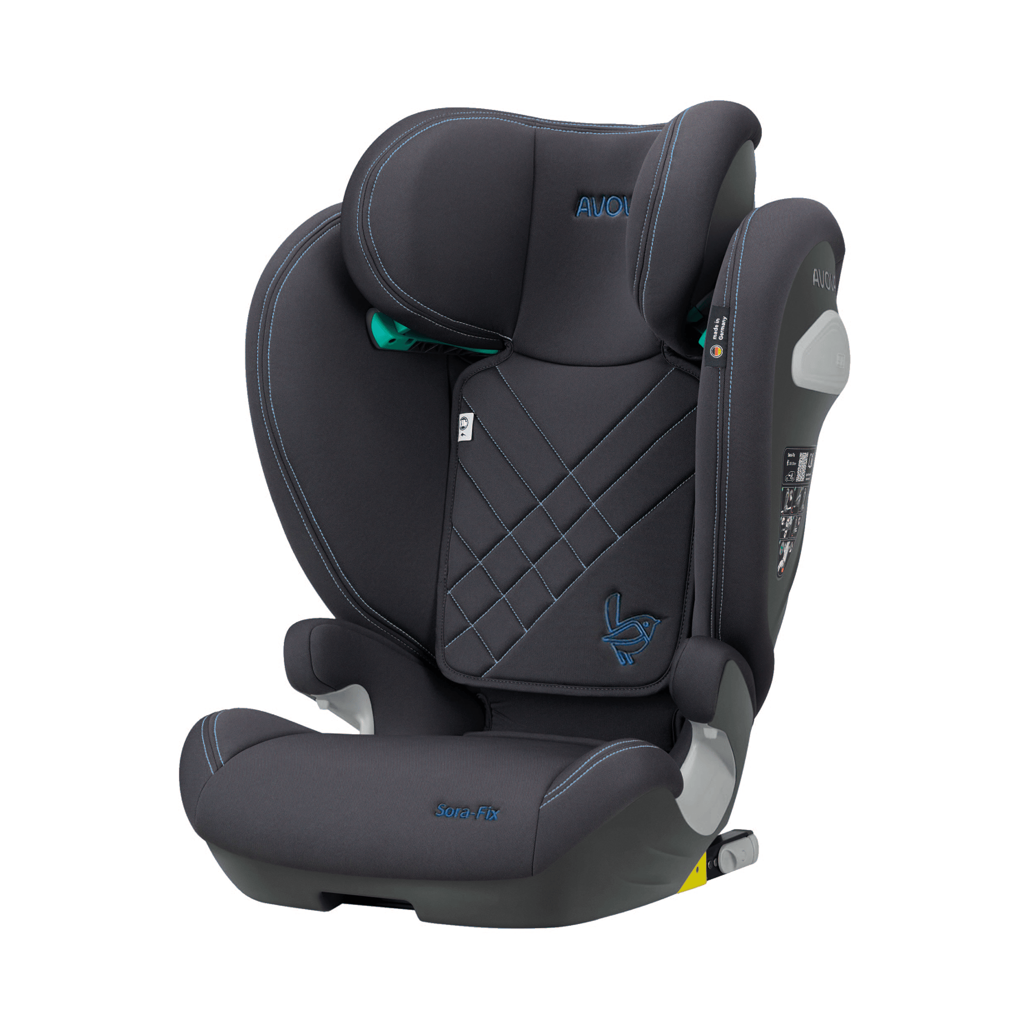 Kindersitze 15-36 kg, Gruppe 2/3, AVOVA, Blau – Produktansicht