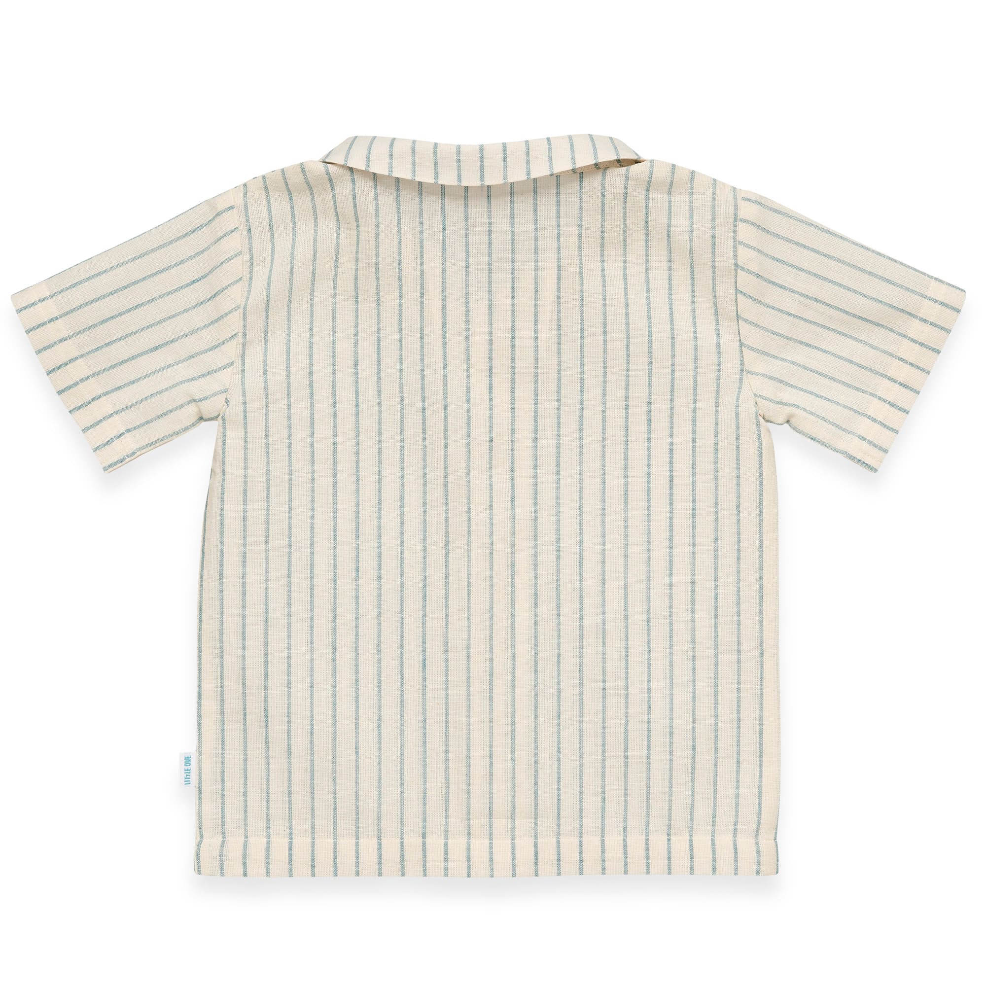 Hemden & Blusen, LITTLE ONE, Blau – Besonderheit: aus 75% Baumwolle und 25% Leinen